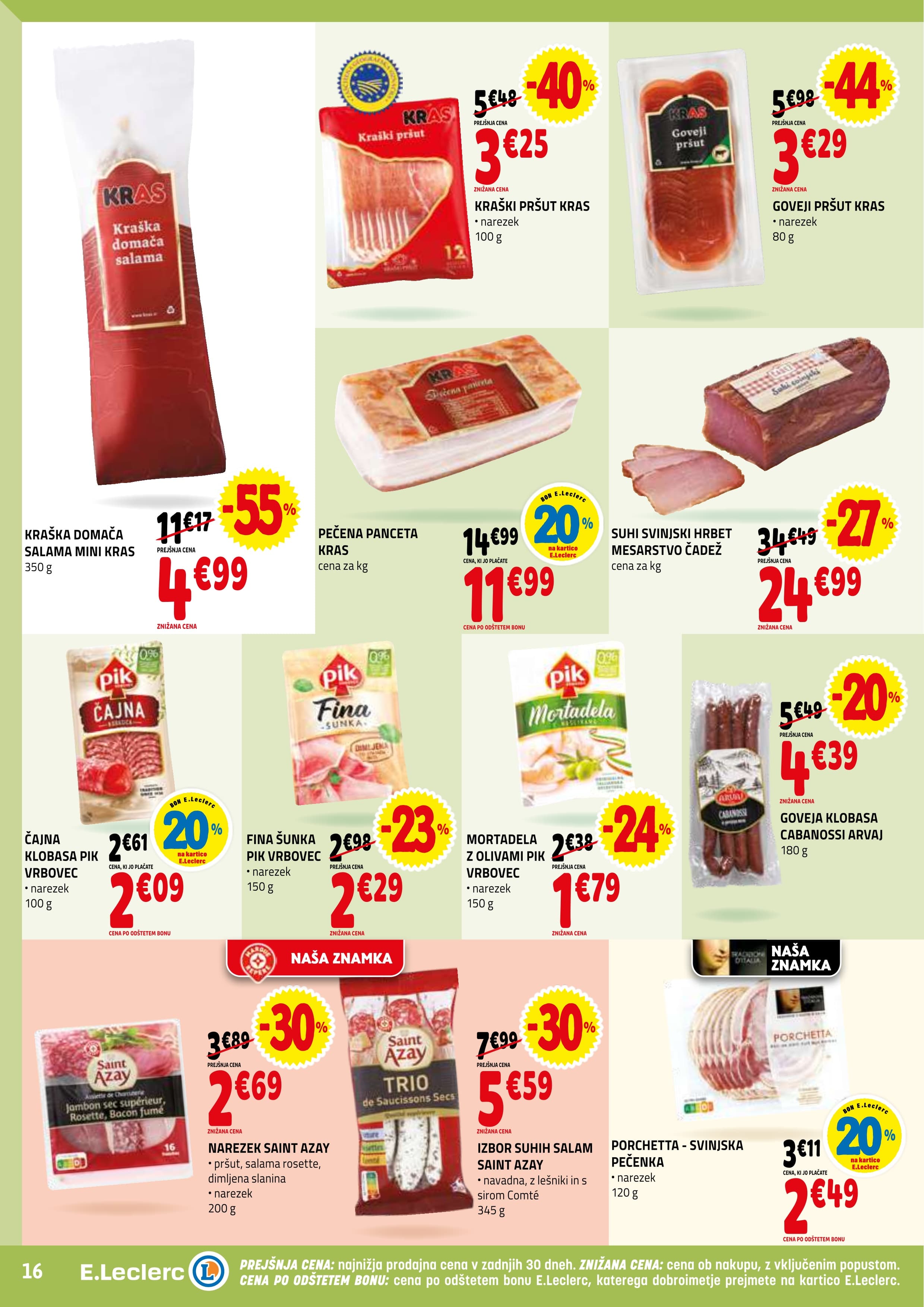 Stran 16. E.Leclerc kataloga - Akcija