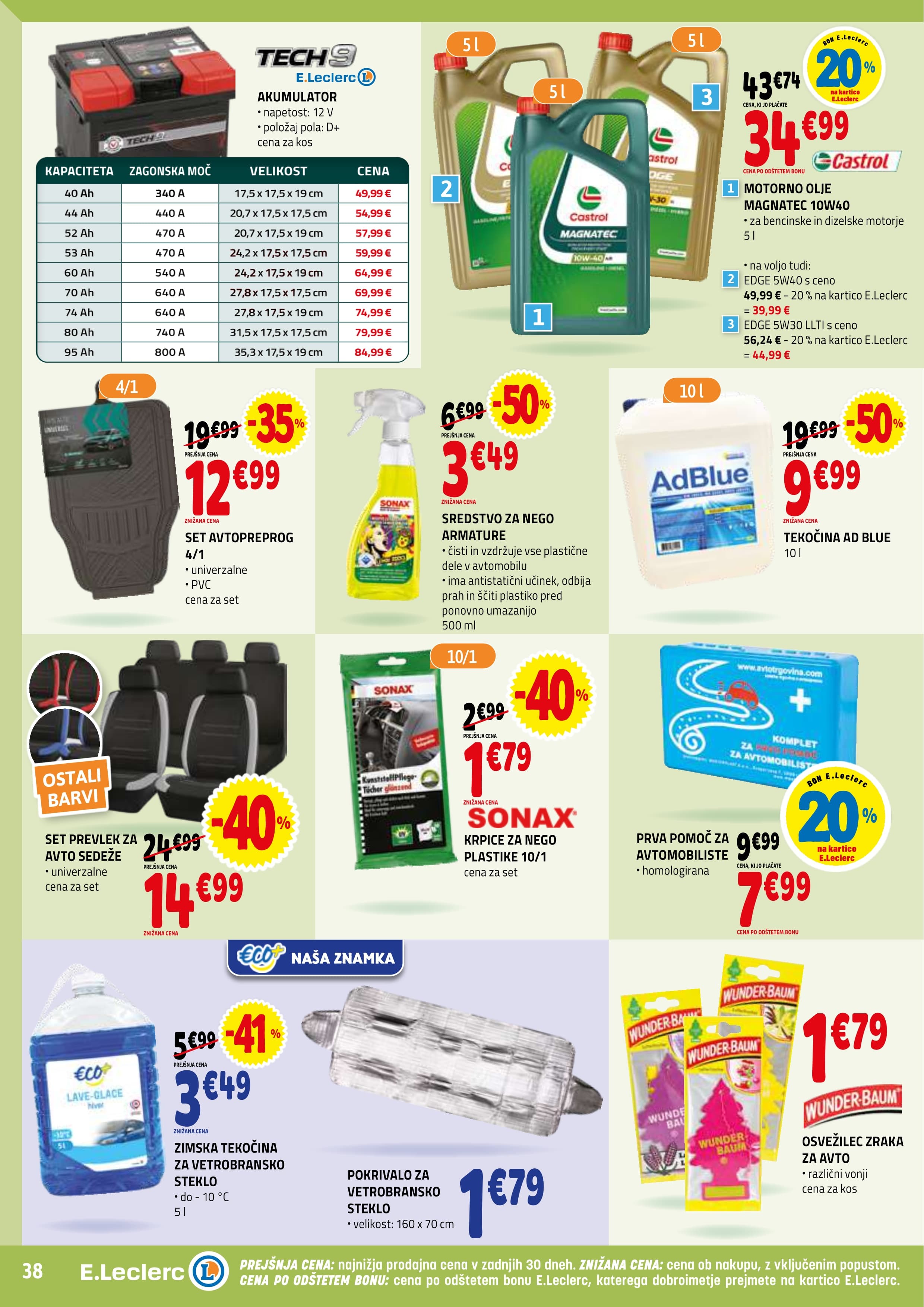 Stran 38. E.Leclerc kataloga - Akcija