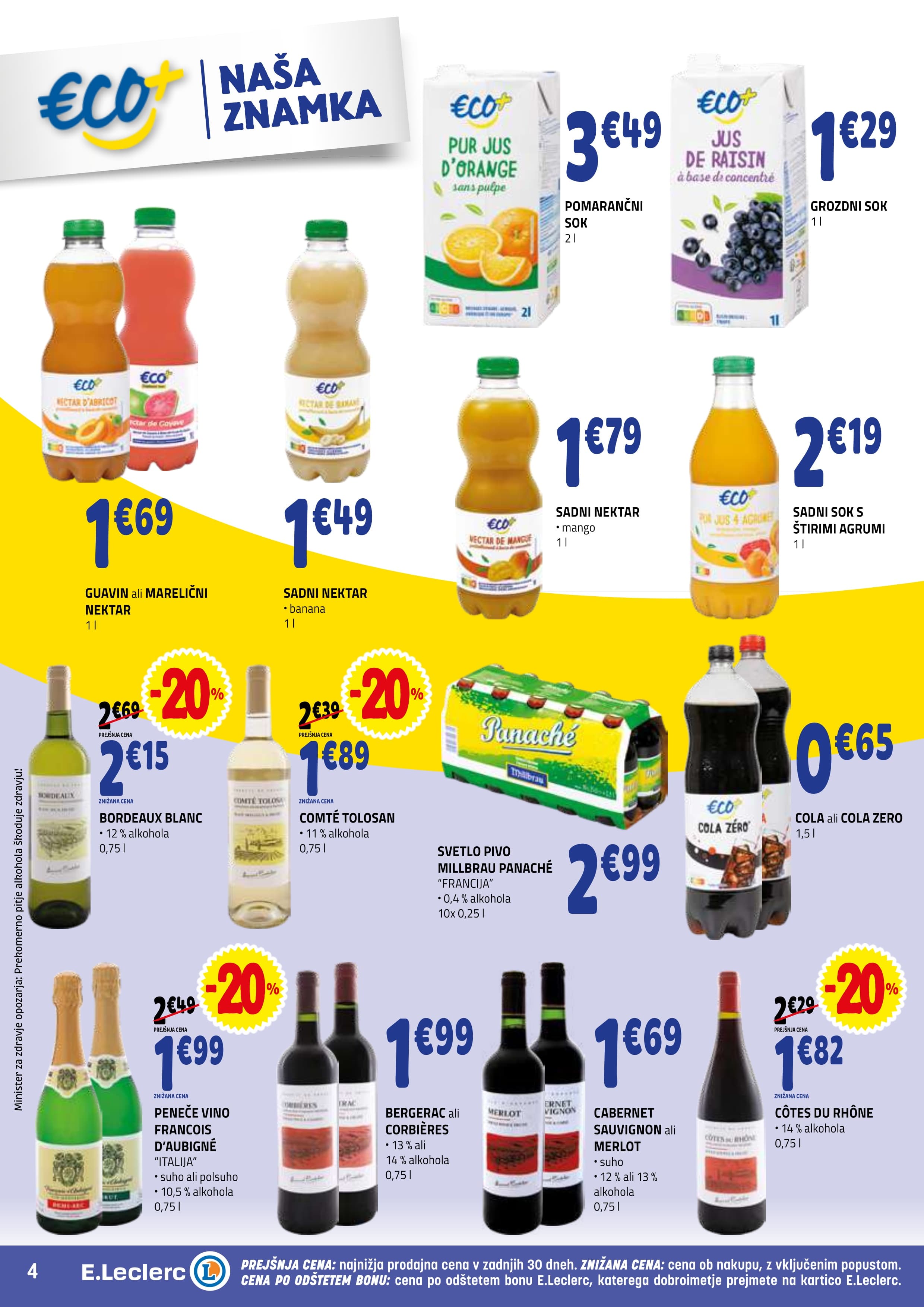 Stran 4. E.Leclerc kataloga - Akcija