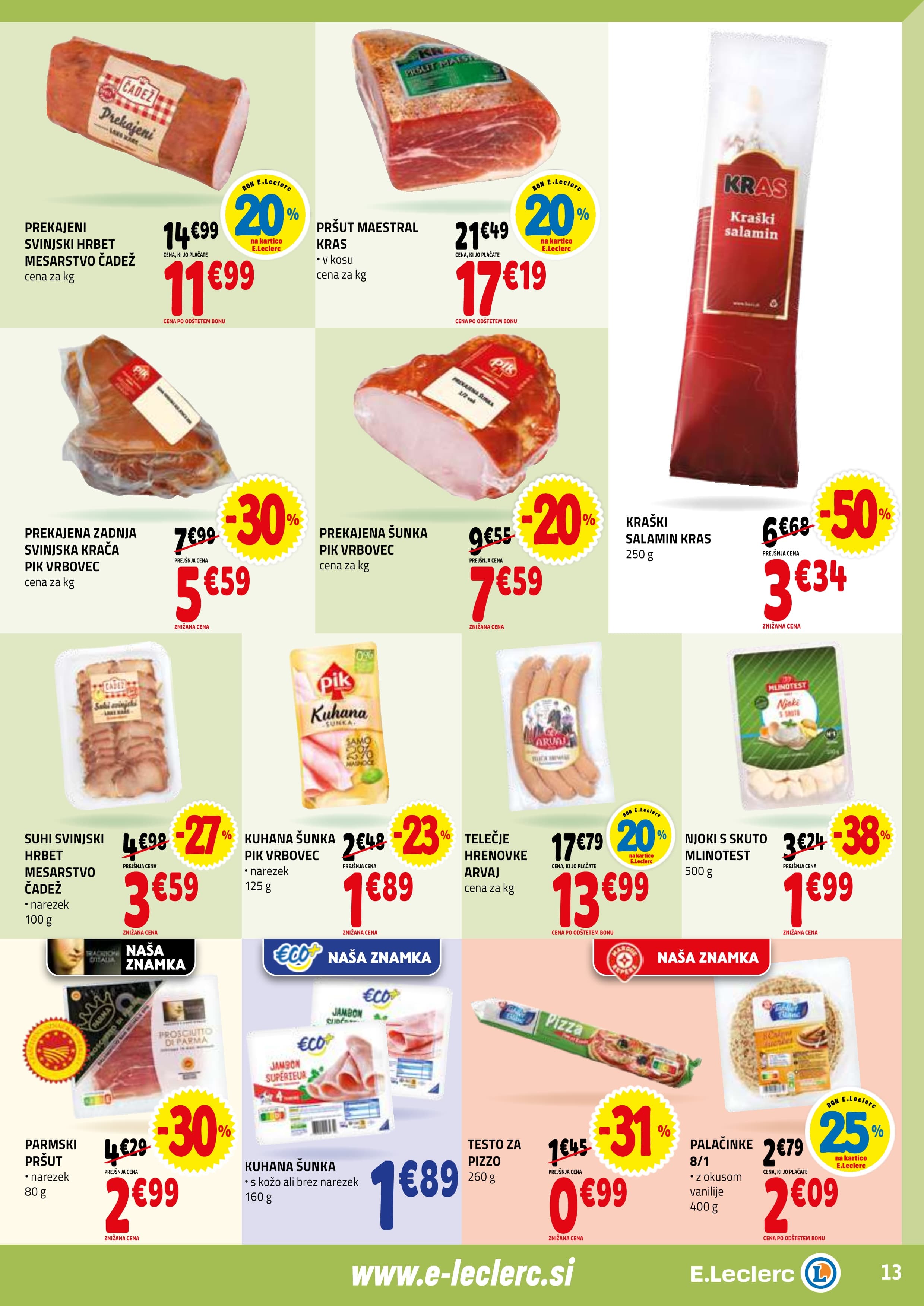 Stran 13. E.Leclerc kataloga - Akcijska Ponudba od Srede