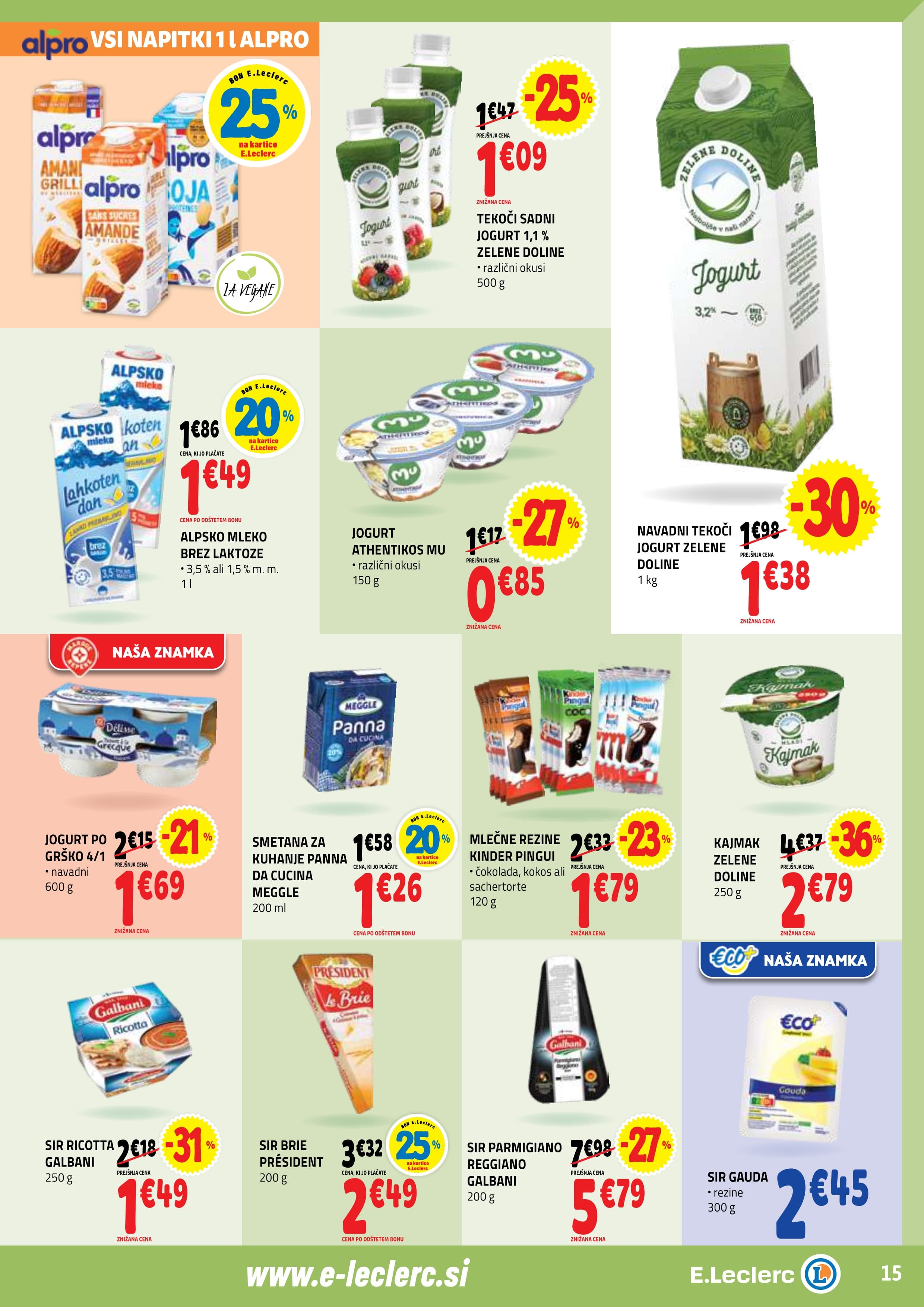 Stran 15. E.Leclerc kataloga - Akcijska Ponudba od Srede