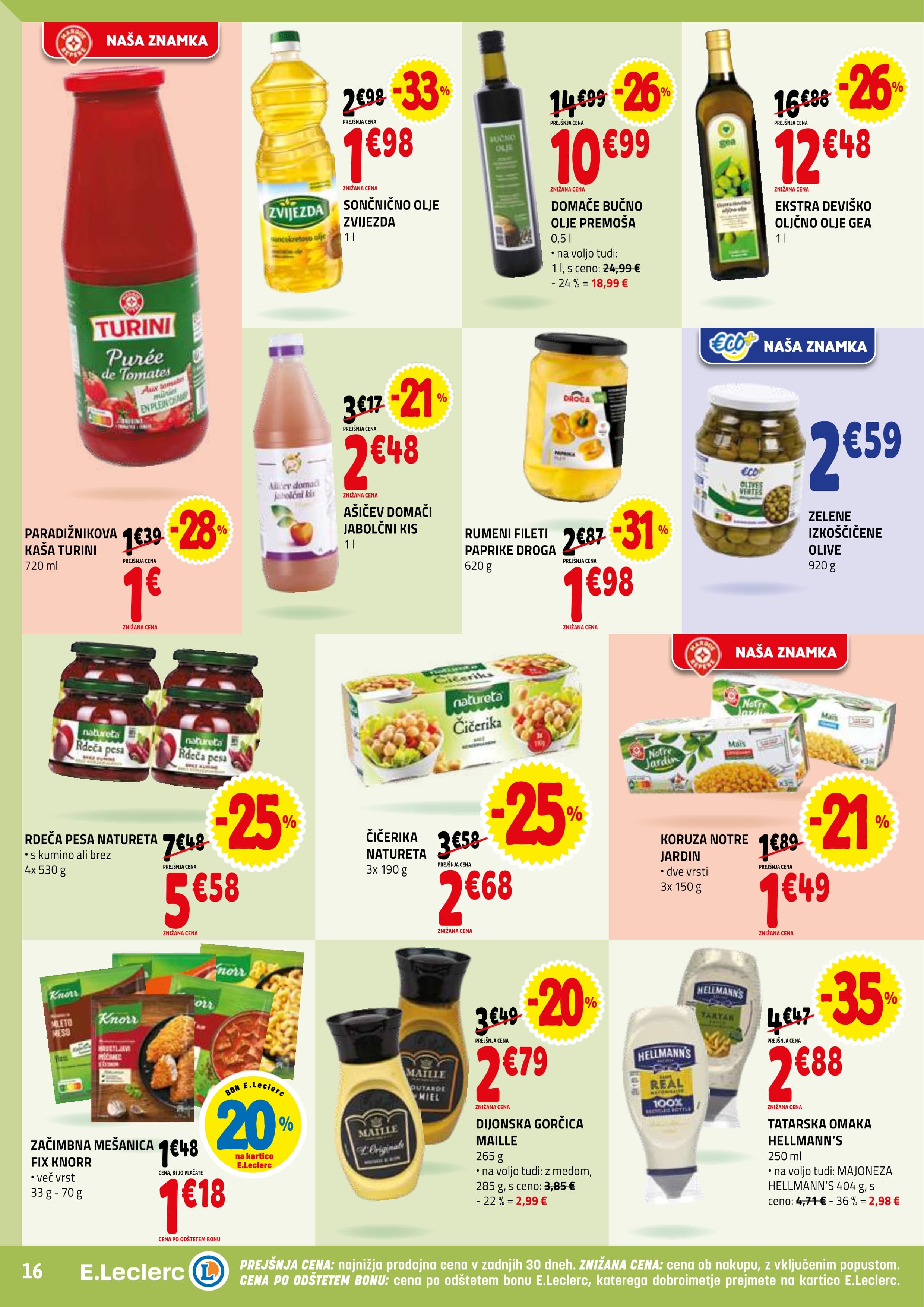Stran 16. E.Leclerc kataloga - Akcijska Ponudba od Srede
