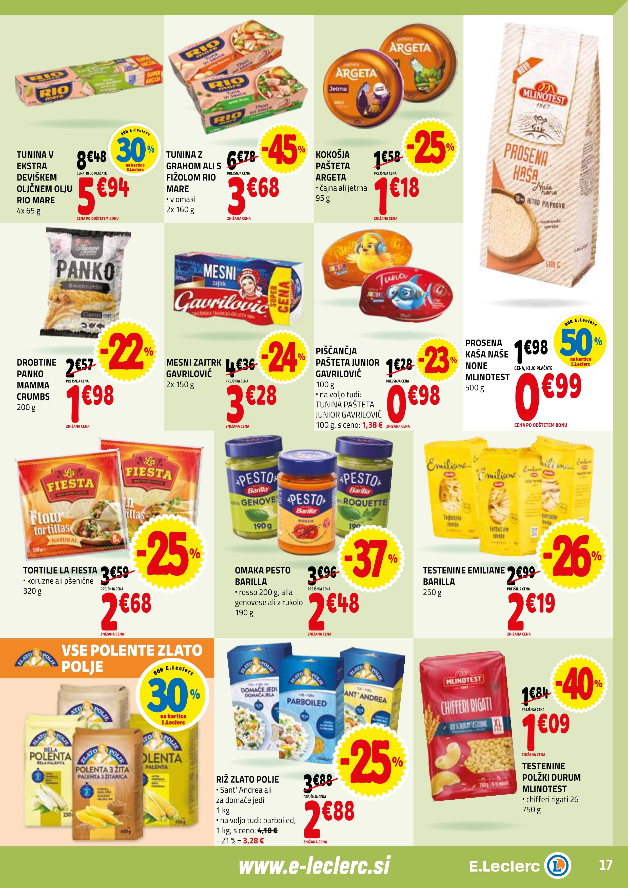 Stran 17. E.Leclerc kataloga - Akcijska Ponudba od Srede