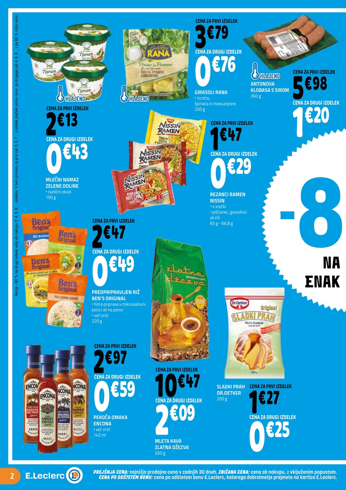 Stran 2. E.Leclerc kataloga - Akcijska Ponudba od Srede od 14.02.2026.