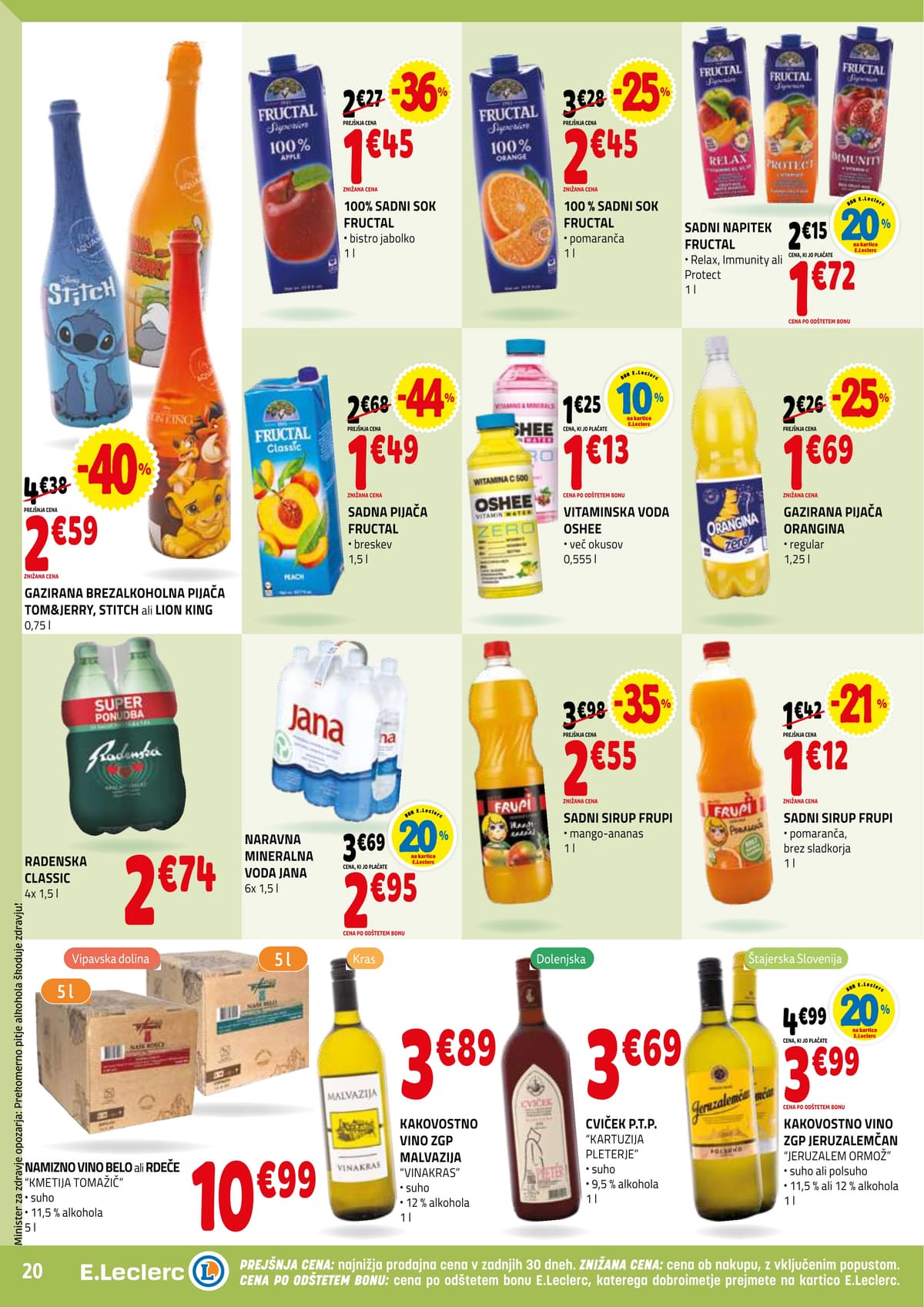 Stran 20. E.Leclerc kataloga - Akcijska Ponudba od Srede od 14.02.2026.