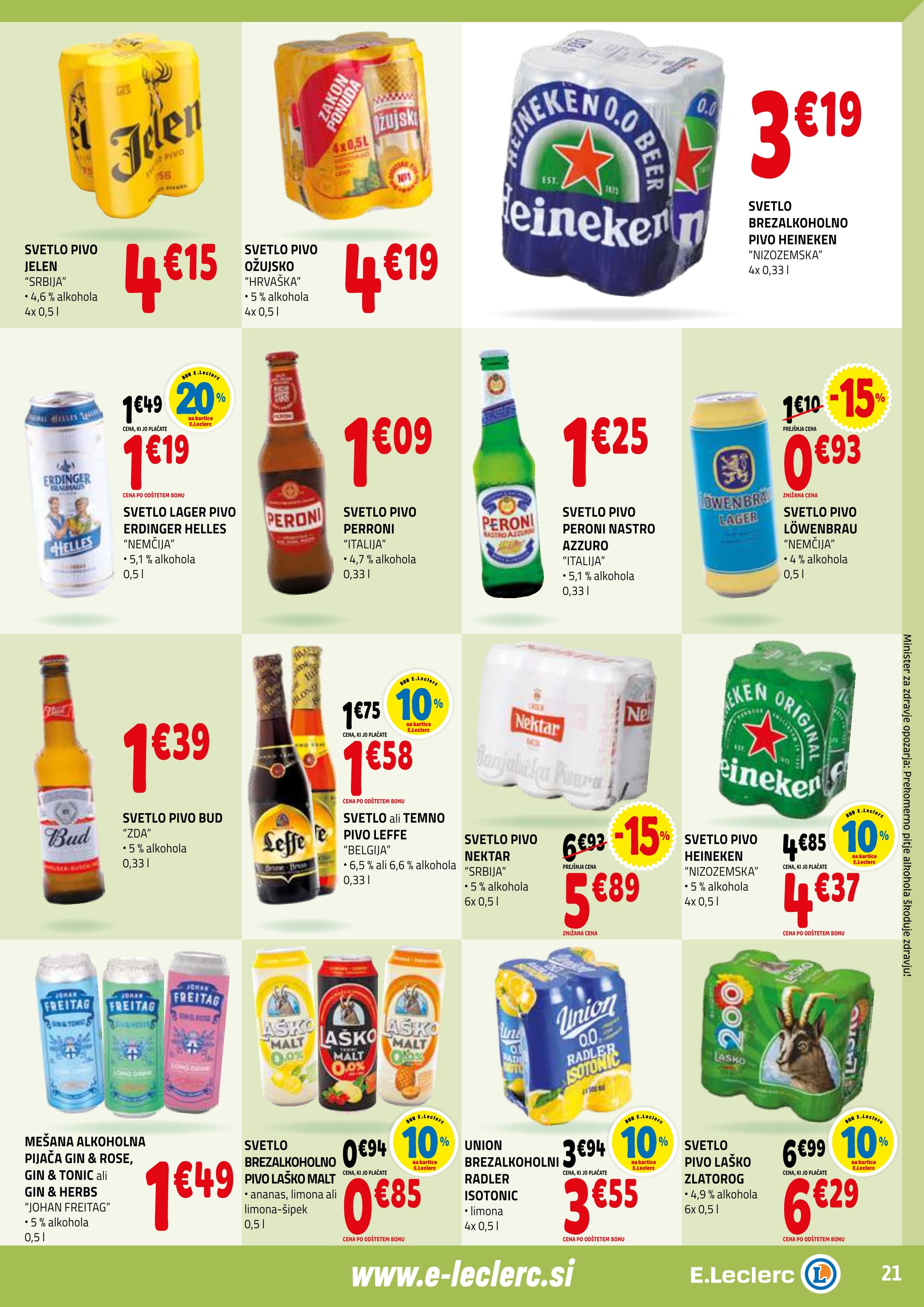Stran 21. E.Leclerc kataloga - Akcijska Ponudba od Srede