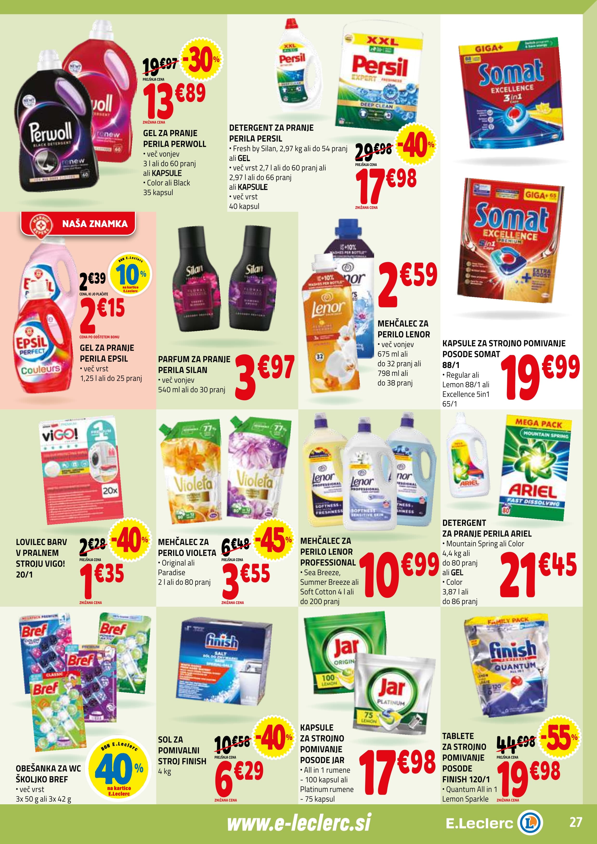 Stran 27. E.Leclerc kataloga - Akcijska Ponudba od Srede