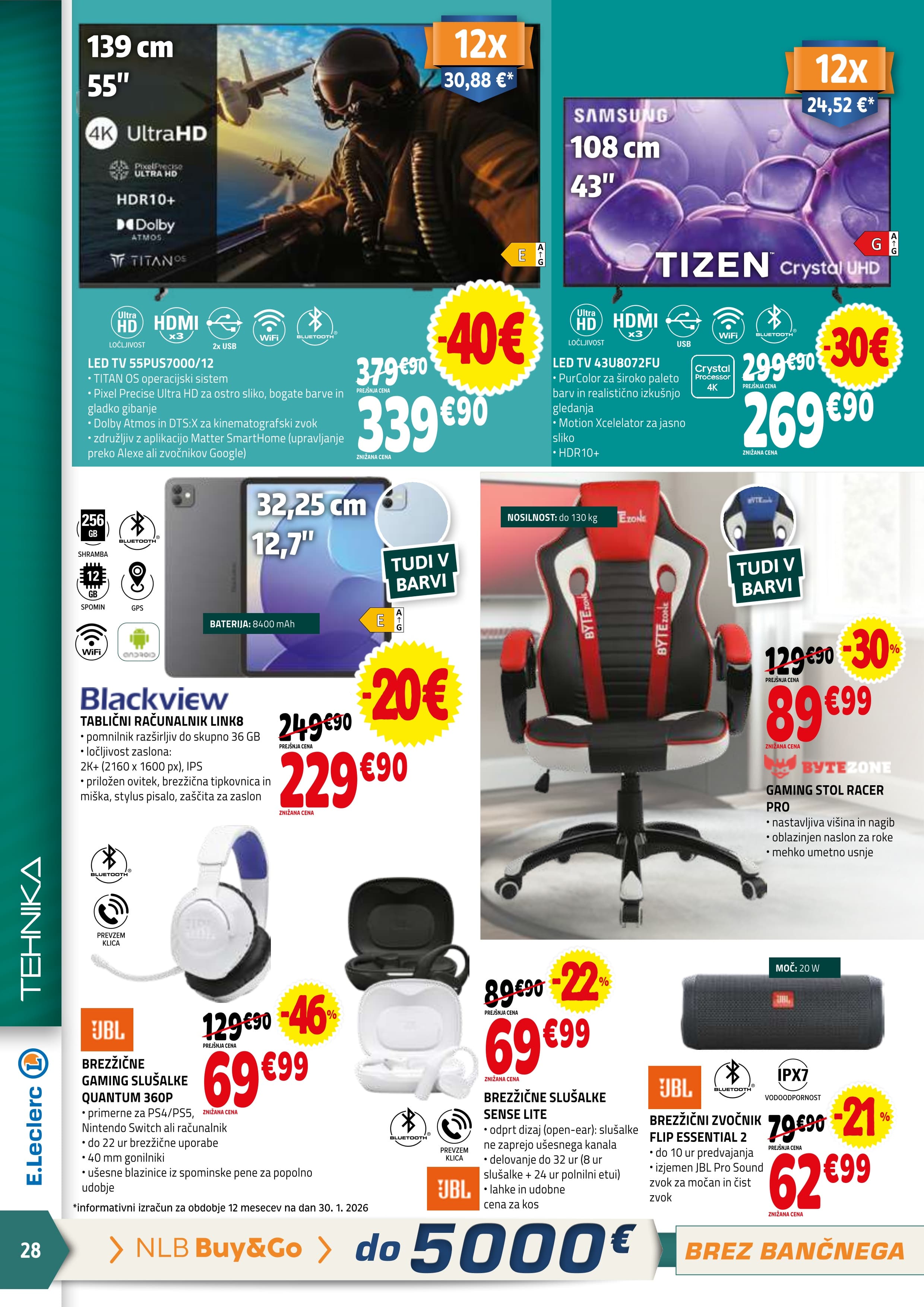 Stran 28. E.Leclerc kataloga - Akcijska Ponudba od Srede