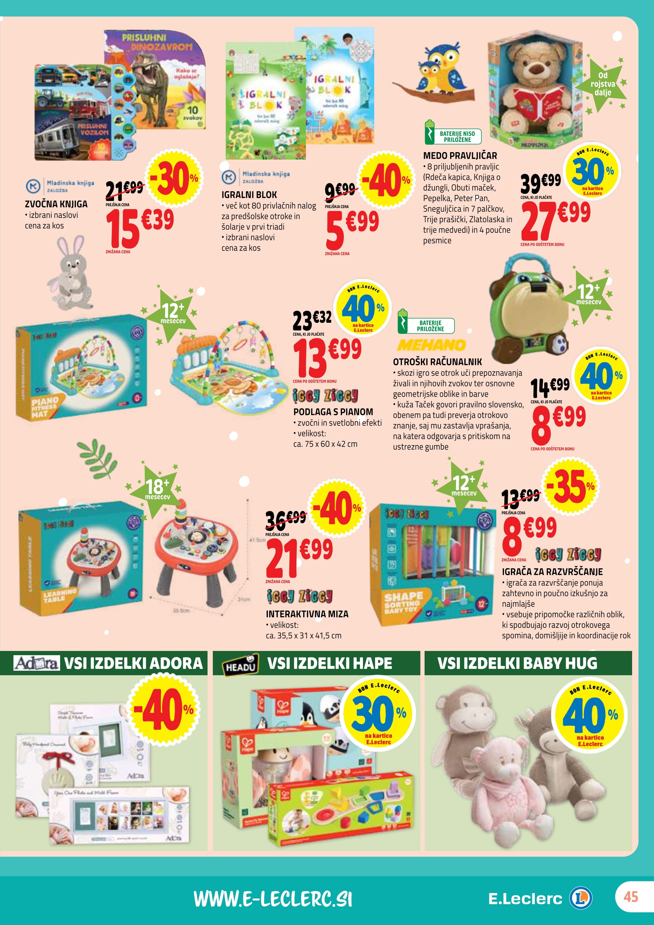 Stran 45. E.Leclerc kataloga - Akcijska Ponudba od Srede