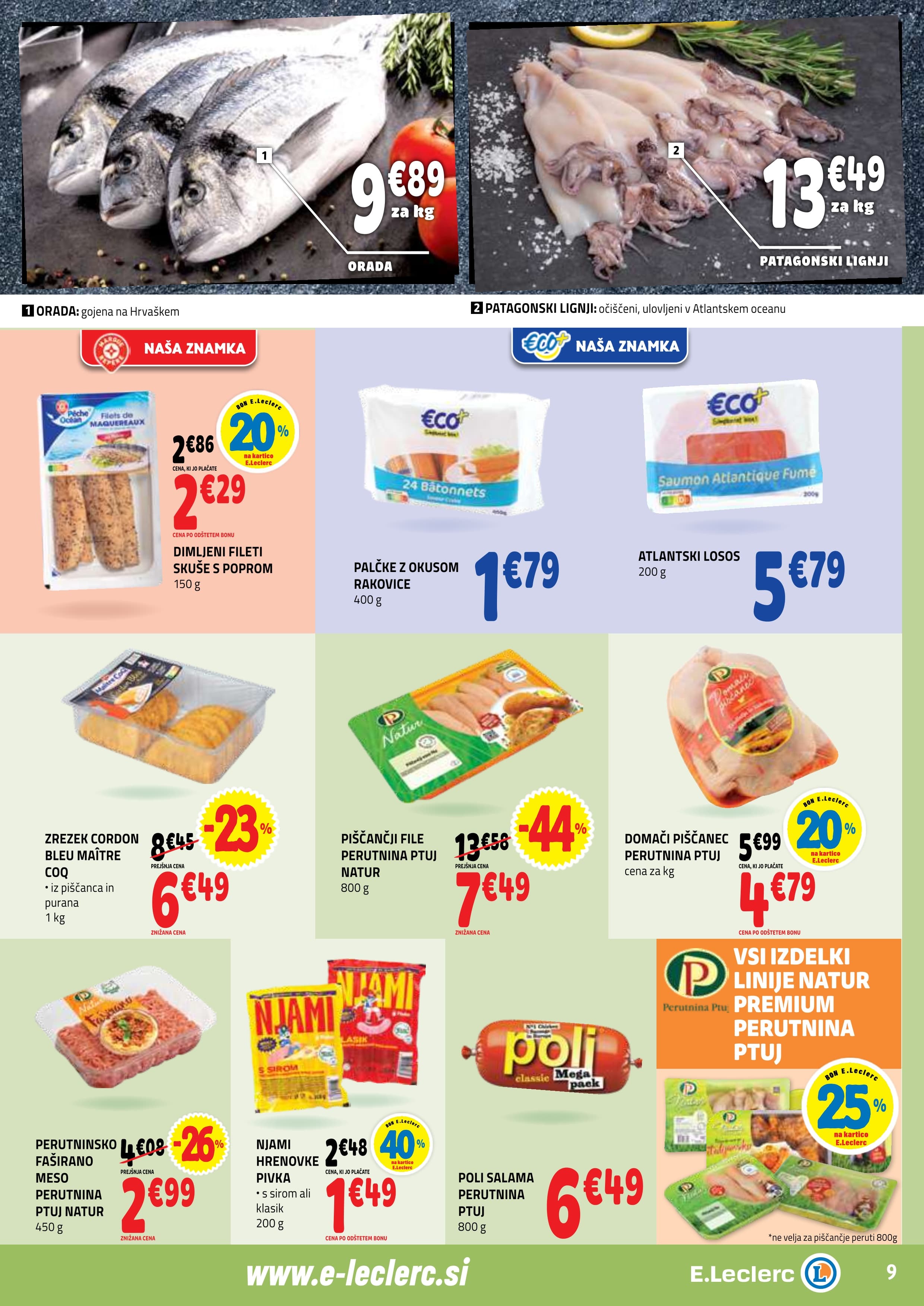 Stran 9. E.Leclerc kataloga - Akcijska Ponudba od Srede