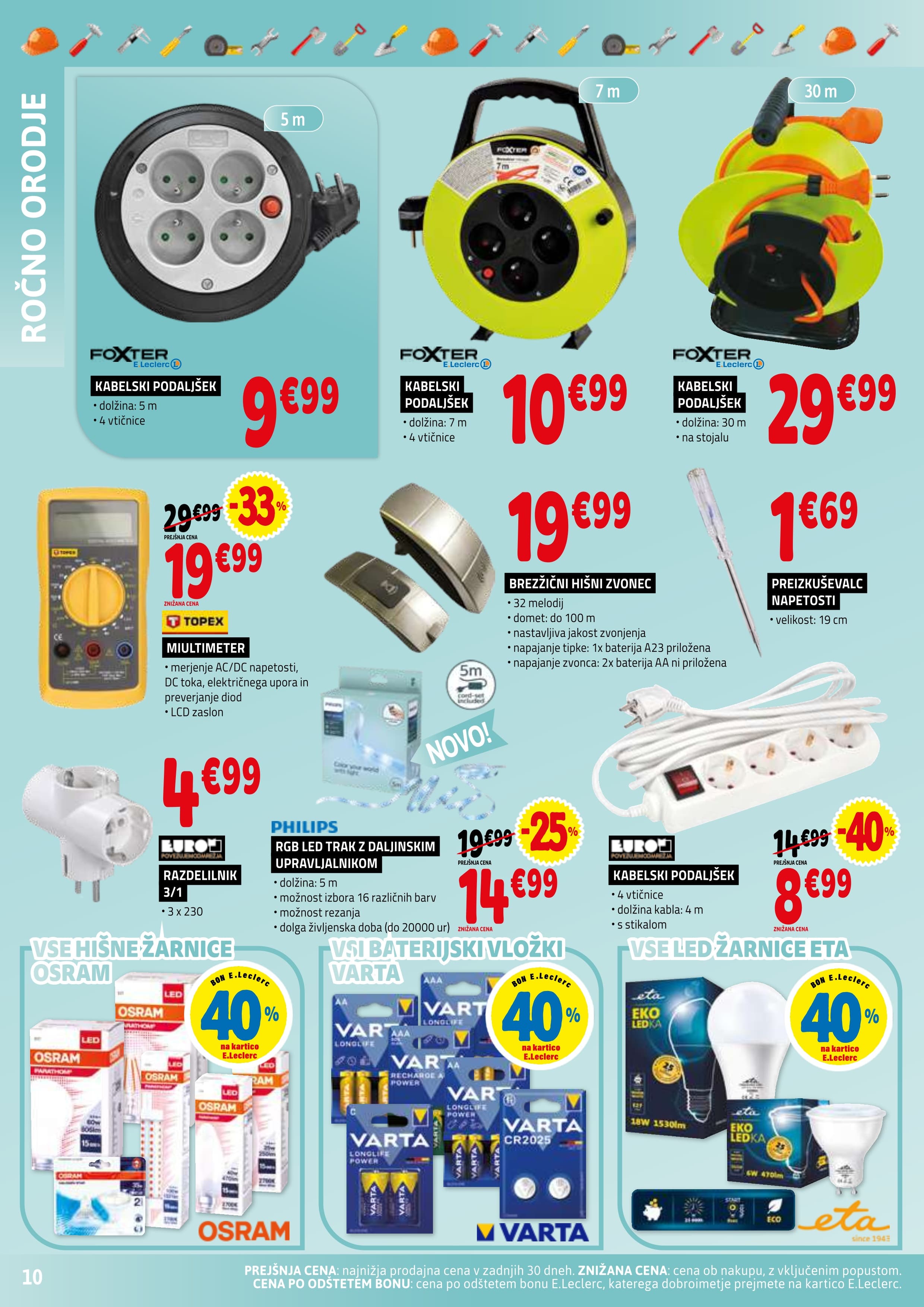 Stran 10. E.Leclerc kataloga - Vse za Mojstre