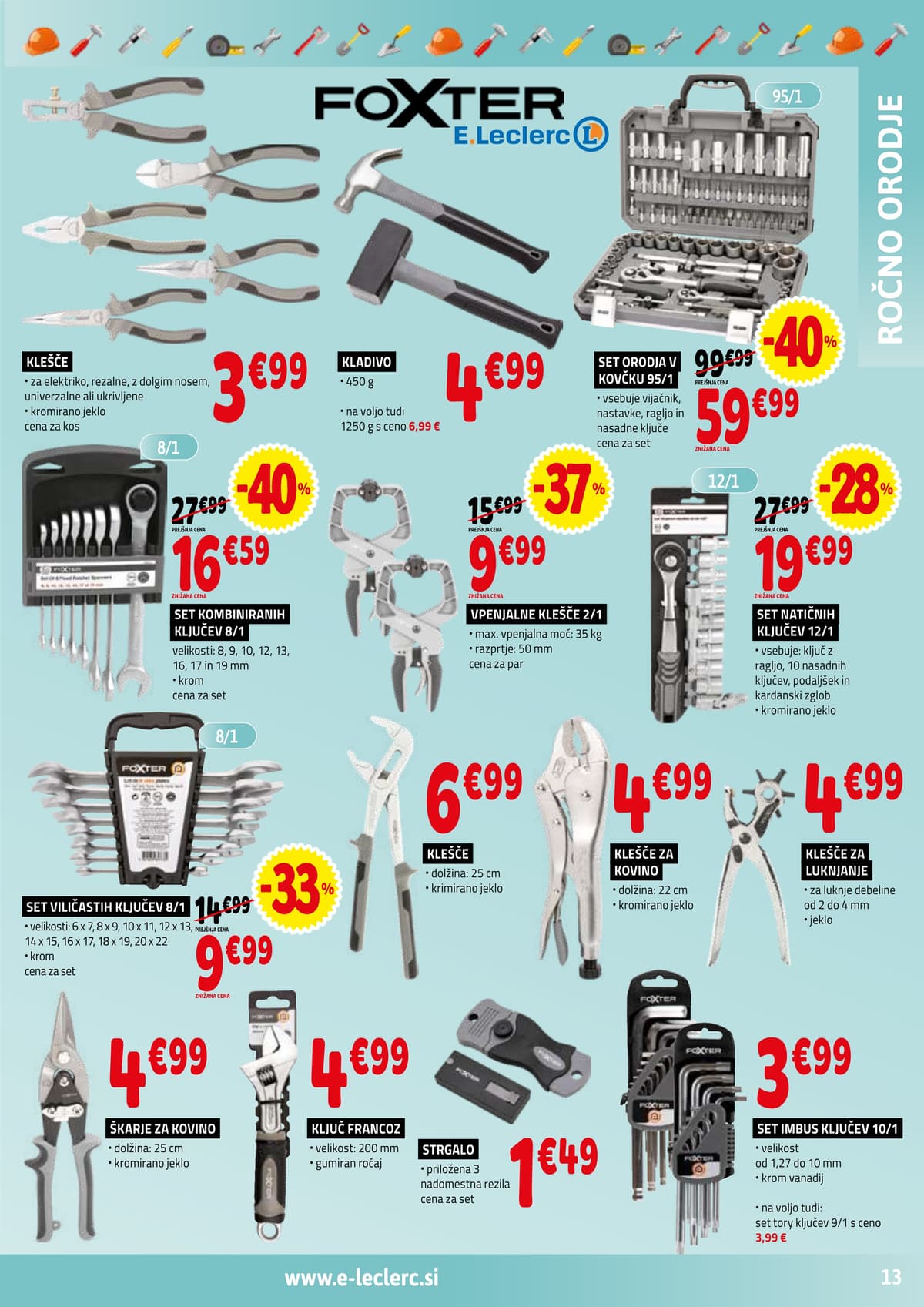 Stran 13. E.Leclerc kataloga - Vse za Mojstre od 14.02.2026.