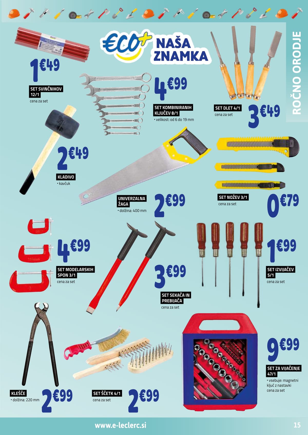 Stran 15. E.Leclerc kataloga - Vse za Mojstre od 14.02.2026.