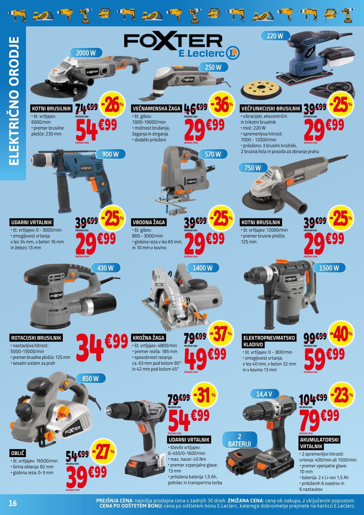 Stran 16. E.Leclerc kataloga - Vse za Mojstre od 14.02.2026.