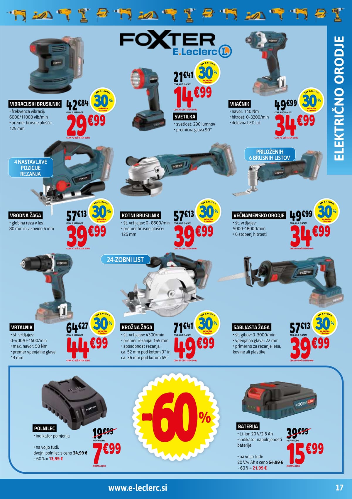 Stran 17. E.Leclerc kataloga - Vse za Mojstre od 14.02.2026.