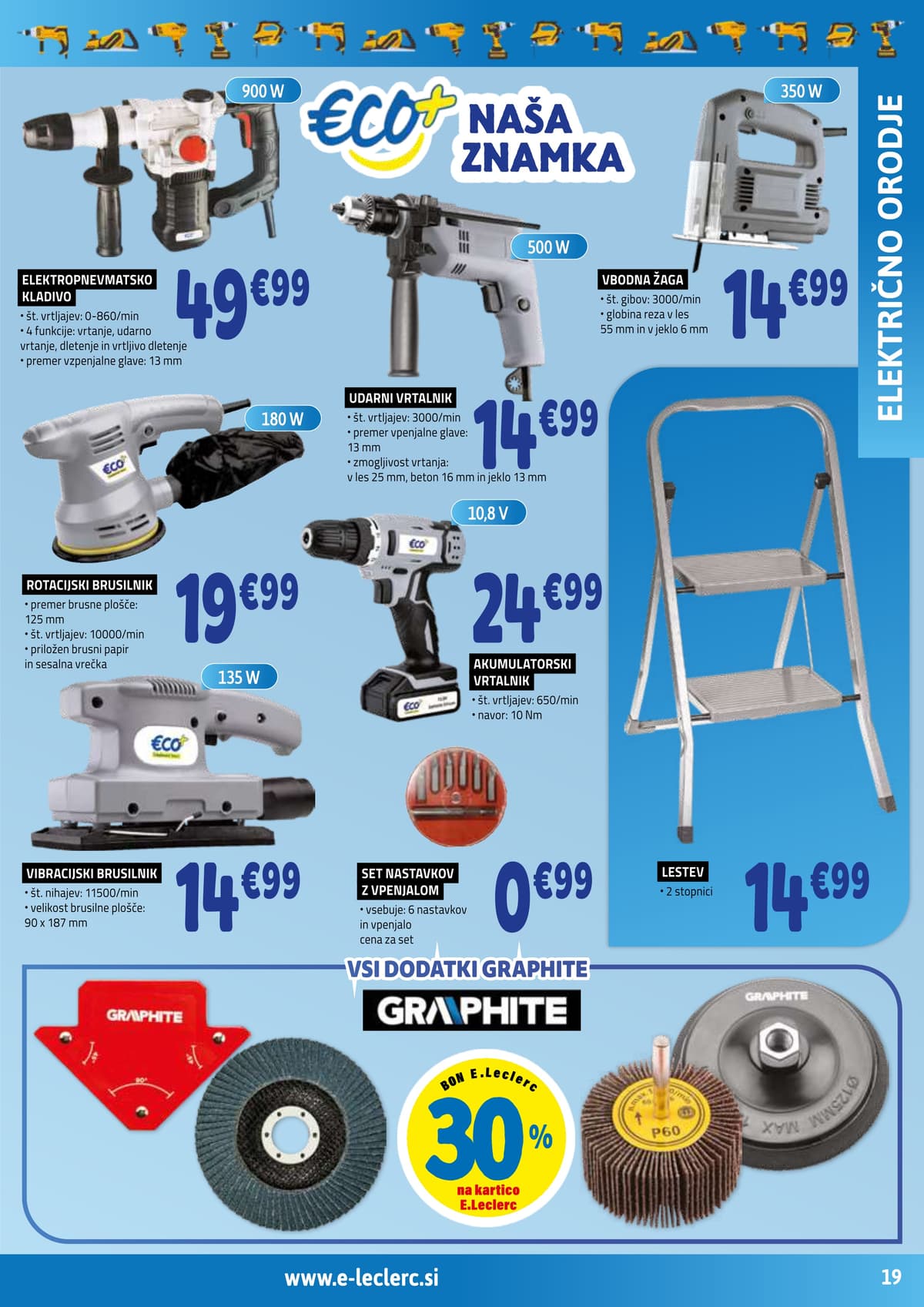 Stran 19. E.Leclerc kataloga - Vse za Mojstre od 14.02.2026.
