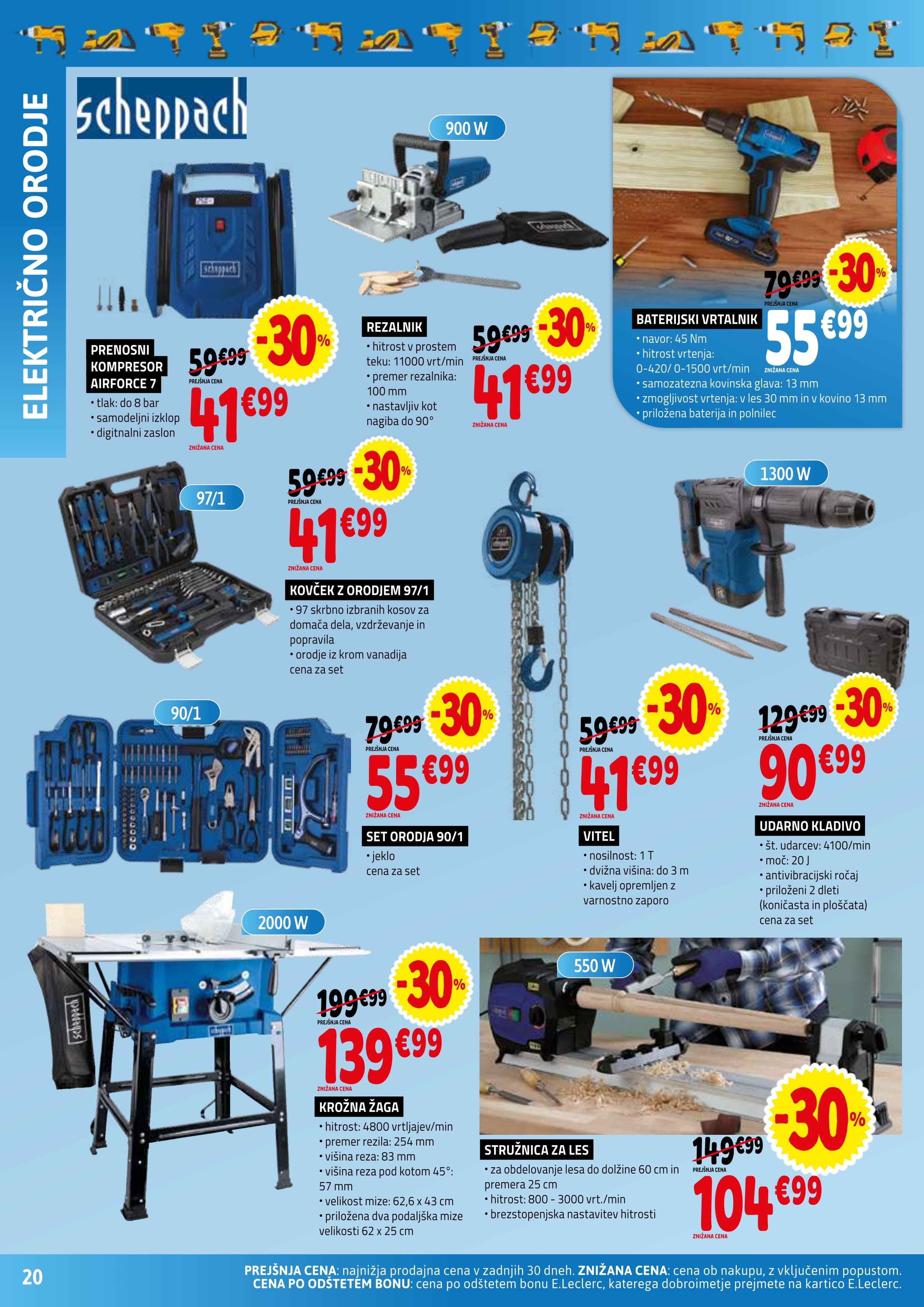 Stran 20. E.Leclerc kataloga - Vse za Mojstre