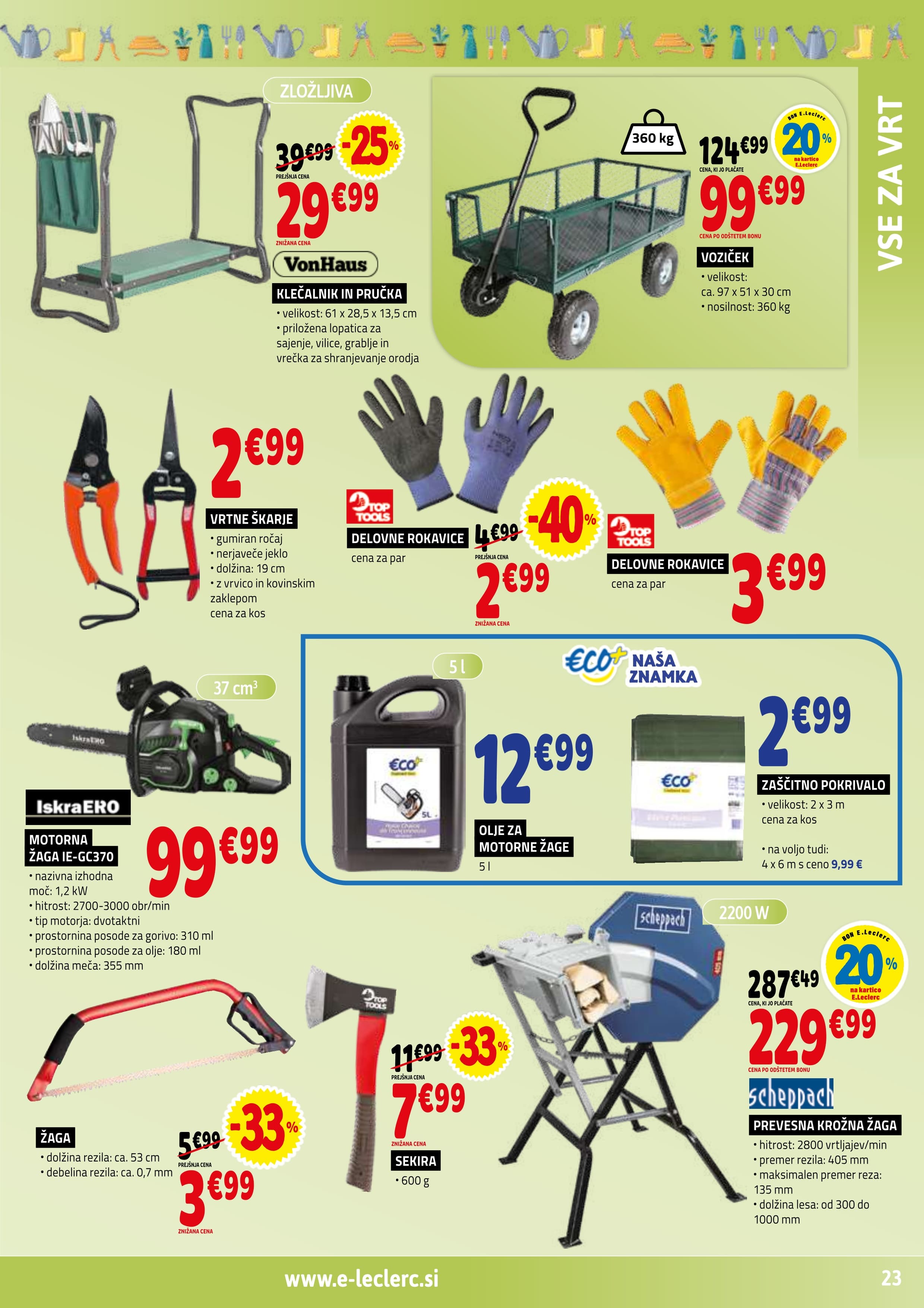 Stran 23. E.Leclerc kataloga - Vse za Mojstre