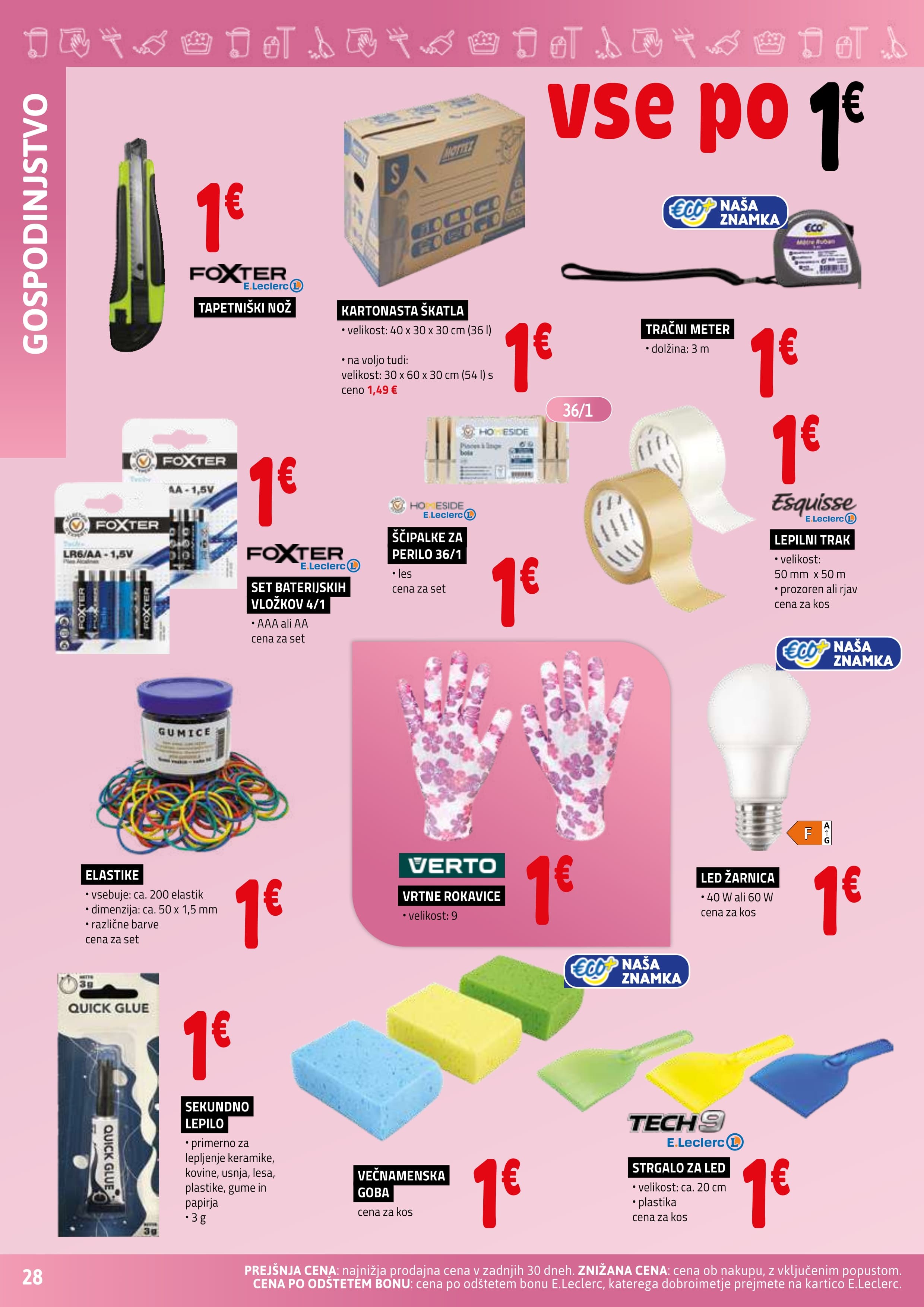 Stran 28. E.Leclerc kataloga - Vse za Mojstre