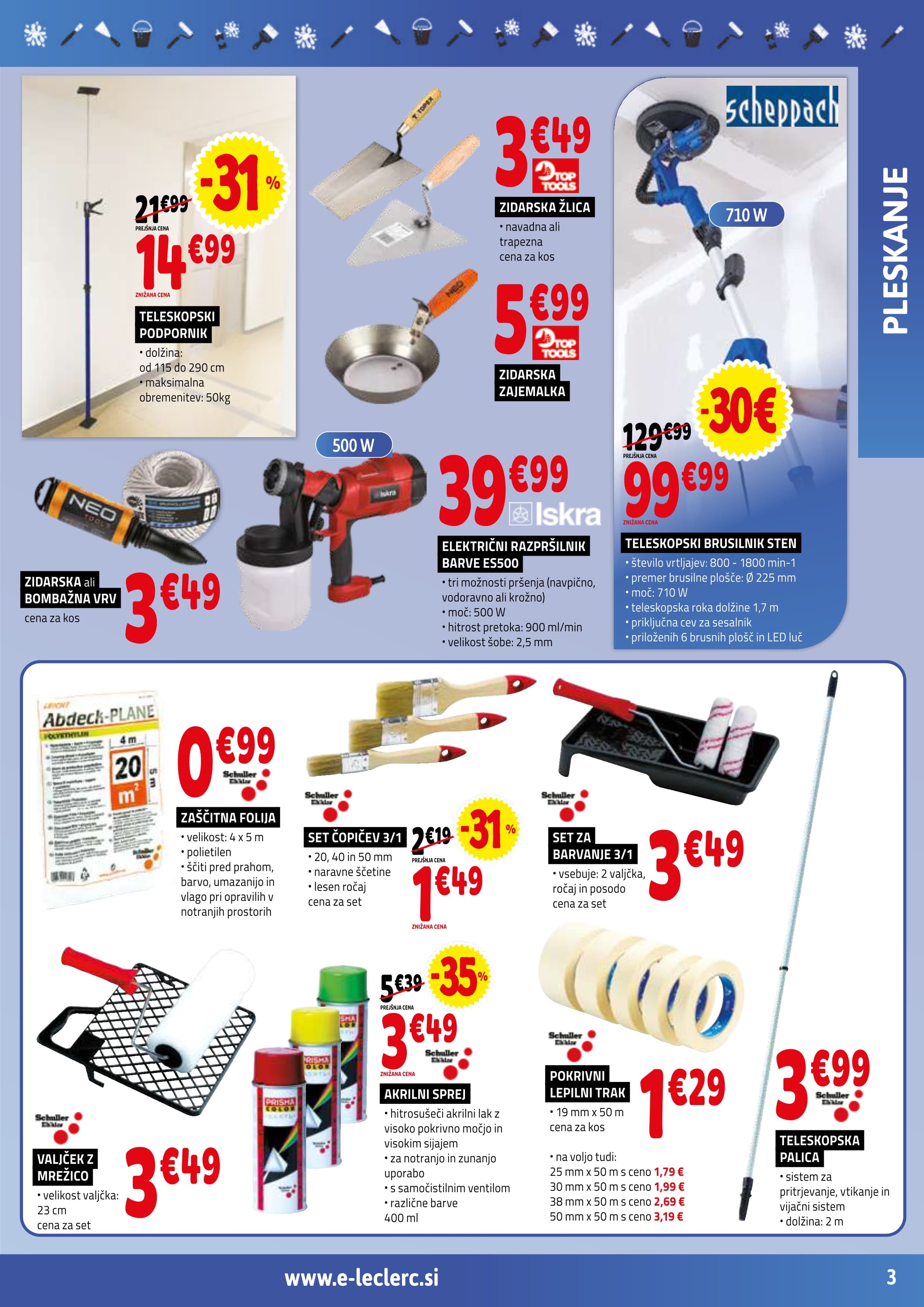 Stran 3. E.Leclerc kataloga - Vse za Mojstre