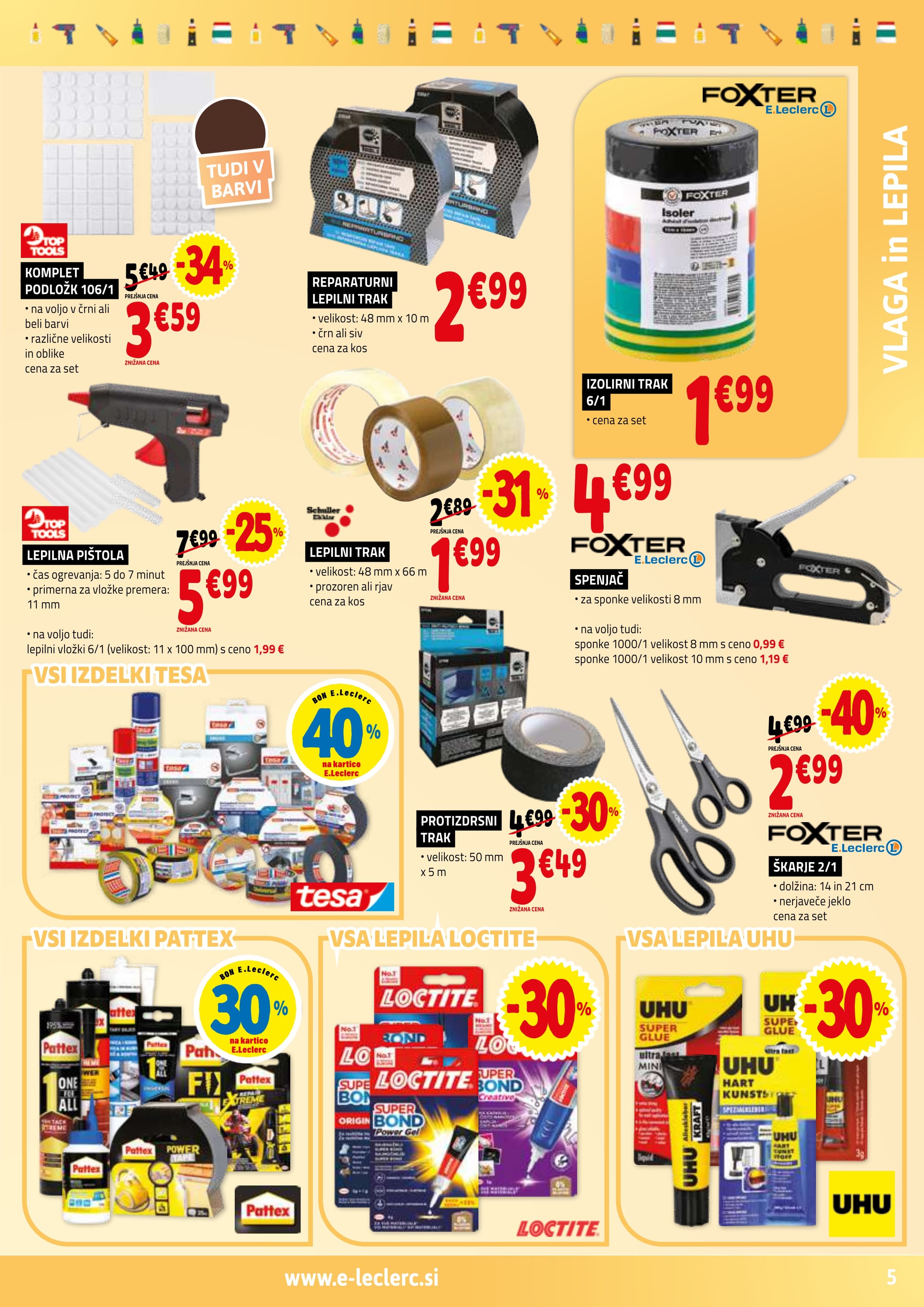 Stran 5. E.Leclerc kataloga - Vse za Mojstre