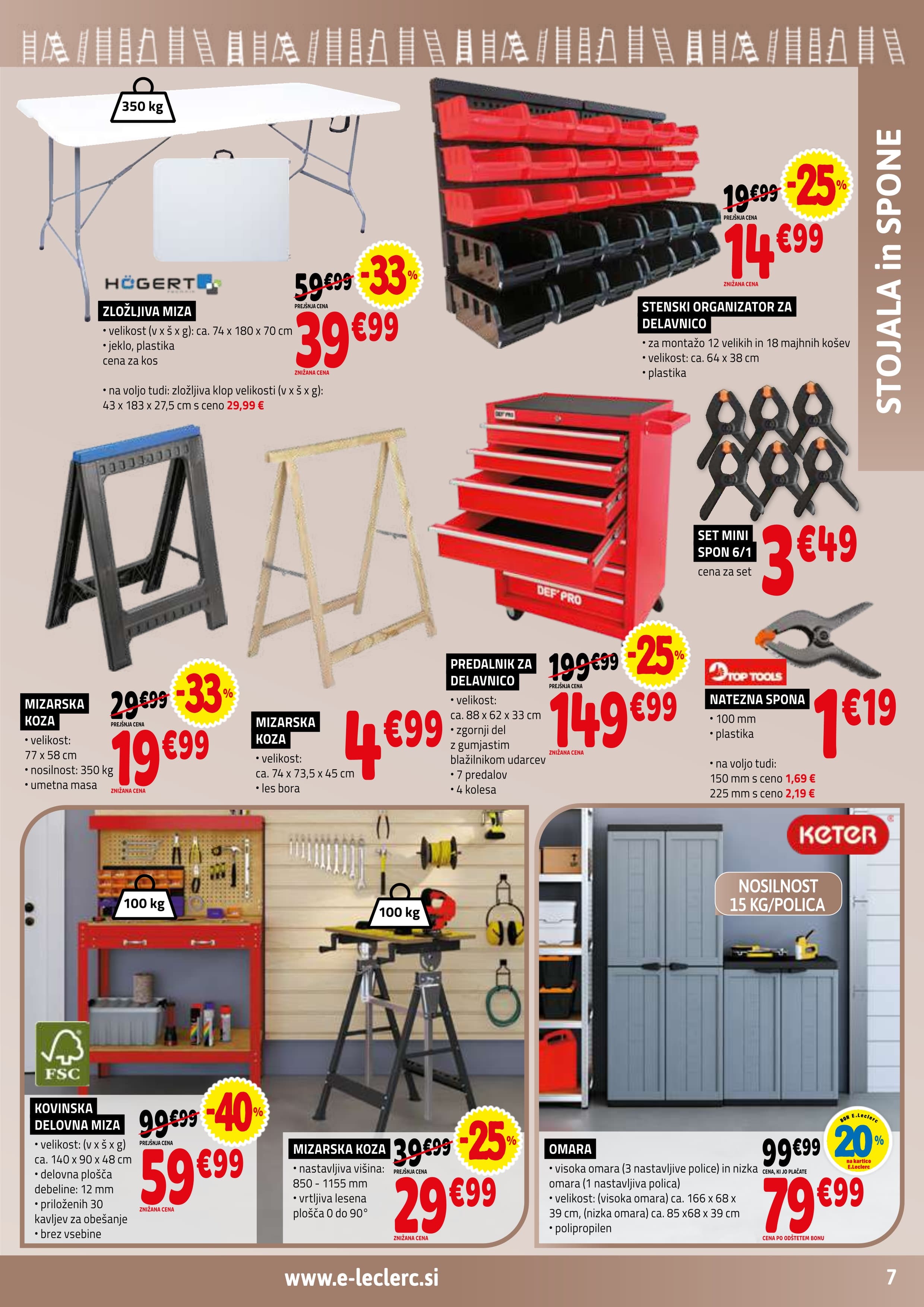 Stran 7. E.Leclerc kataloga - Vse za Mojstre