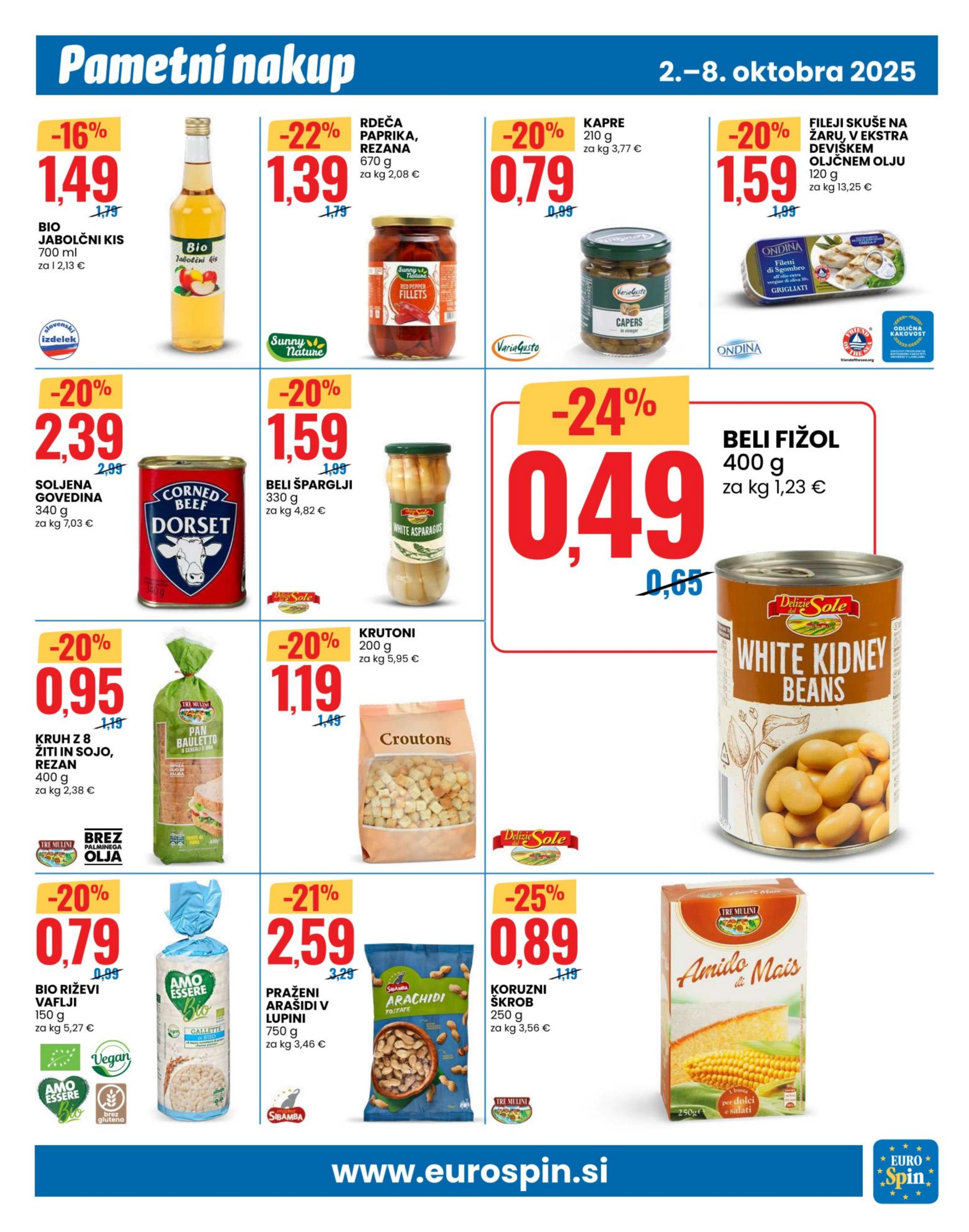 Stran 9. Eurospin kataloga - Akcije od 02.10. do 08.10.2025.
