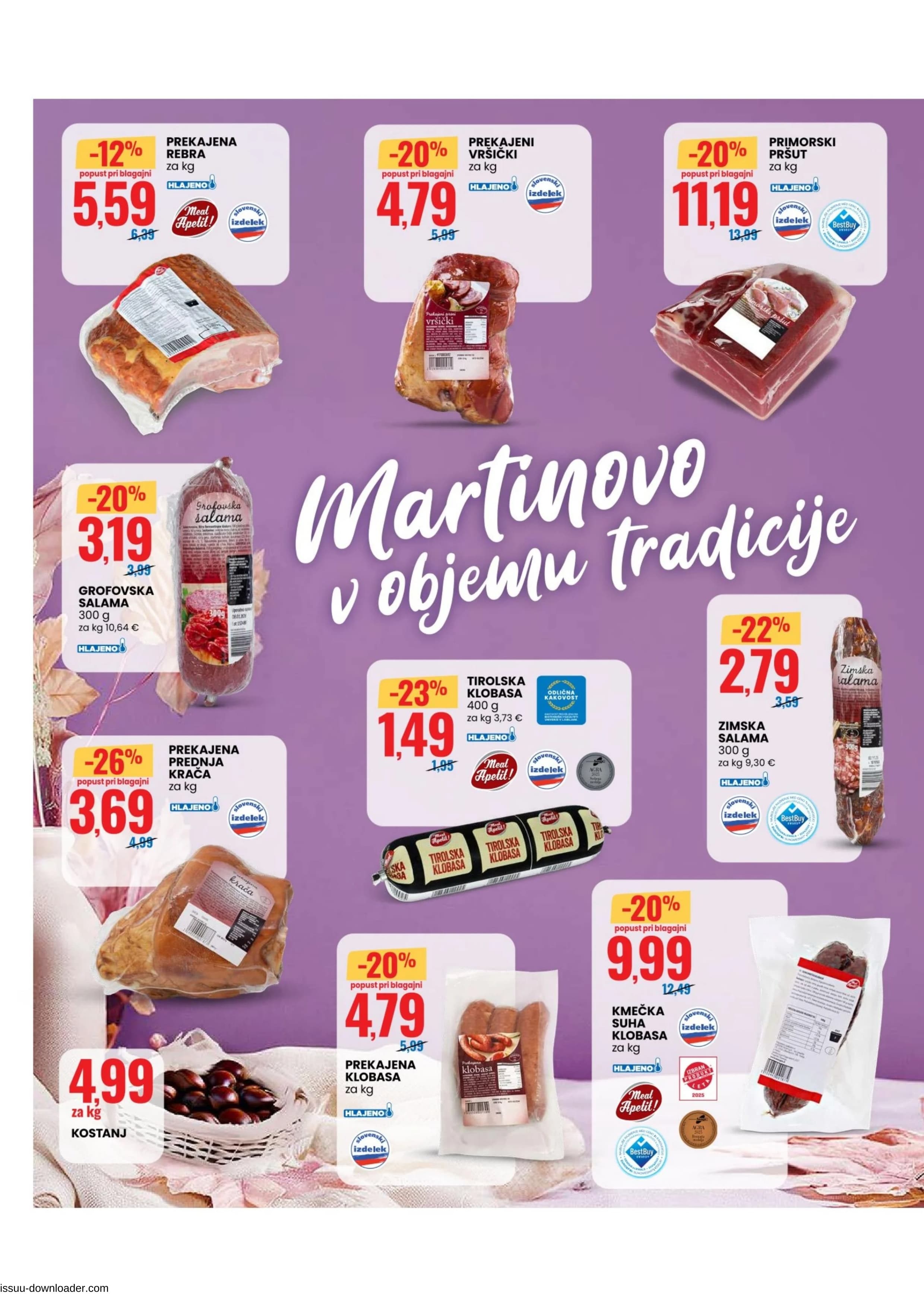 Stran 2. Eurospin kataloga - Akcije od 06.11. do 12.11.2025.