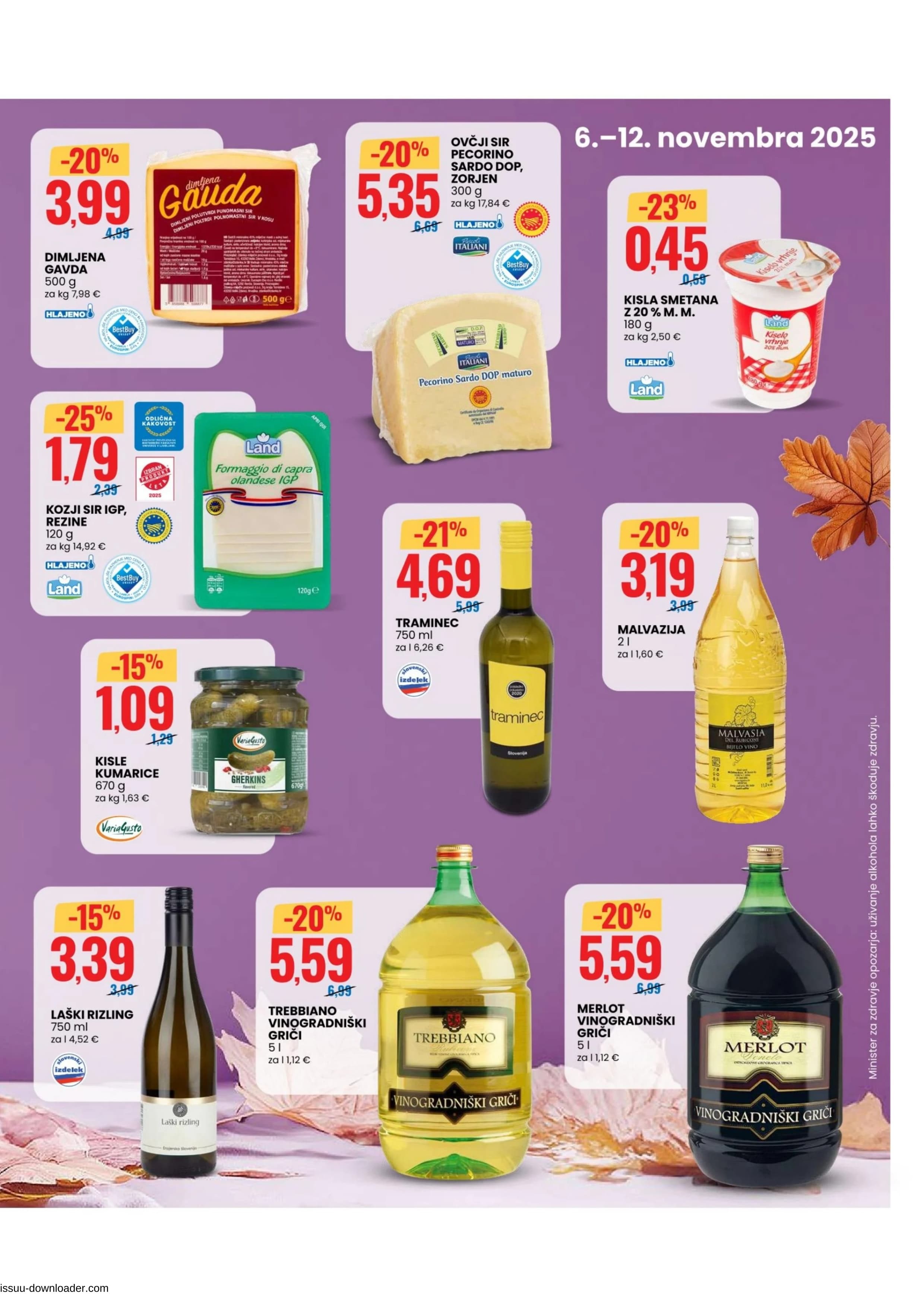 Stran 3. Eurospin kataloga - Akcije od 06.11. do 12.11.2025.