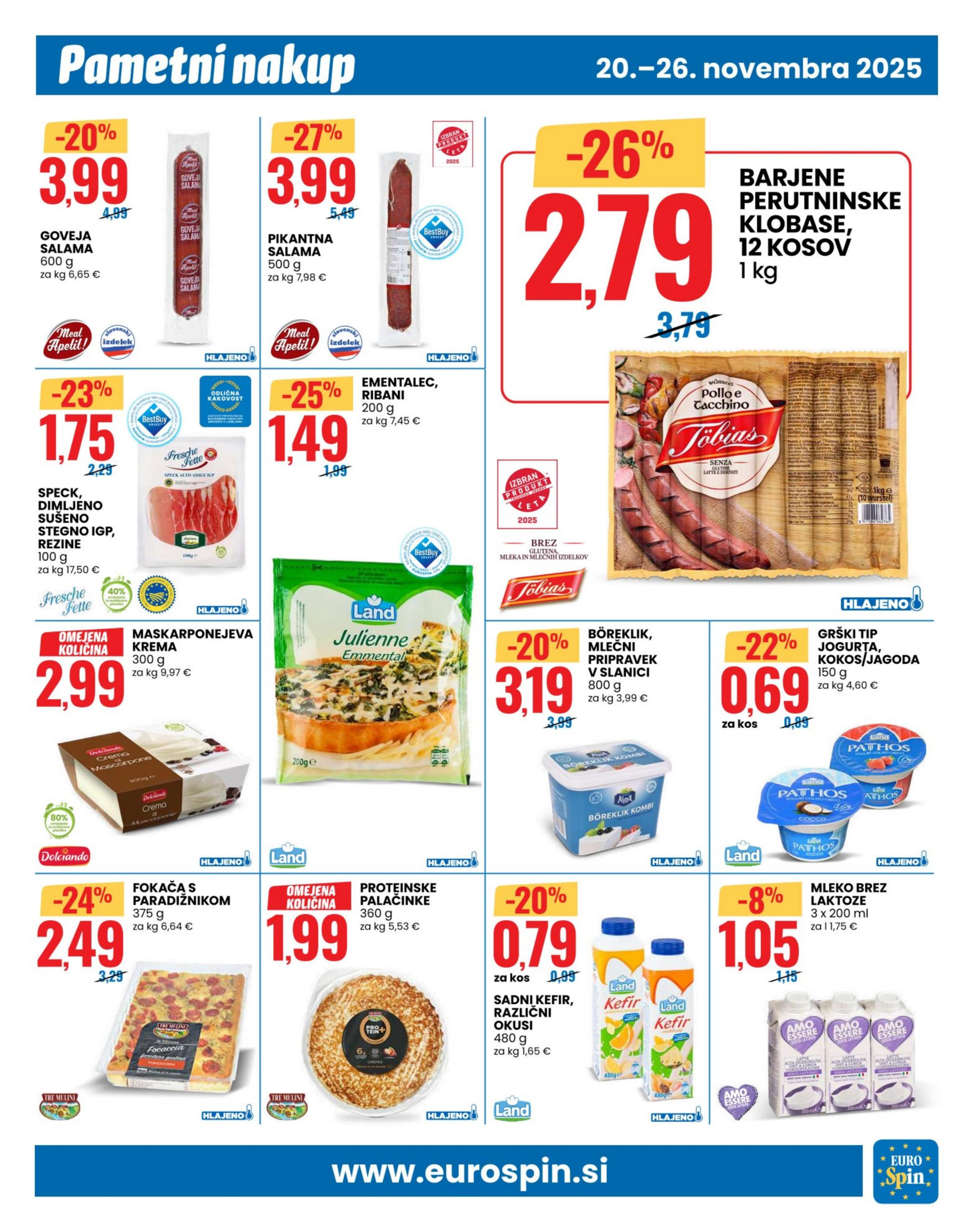 Stran 5. Eurospin kataloga - Akcije od 20.11. do 26.11.2025.