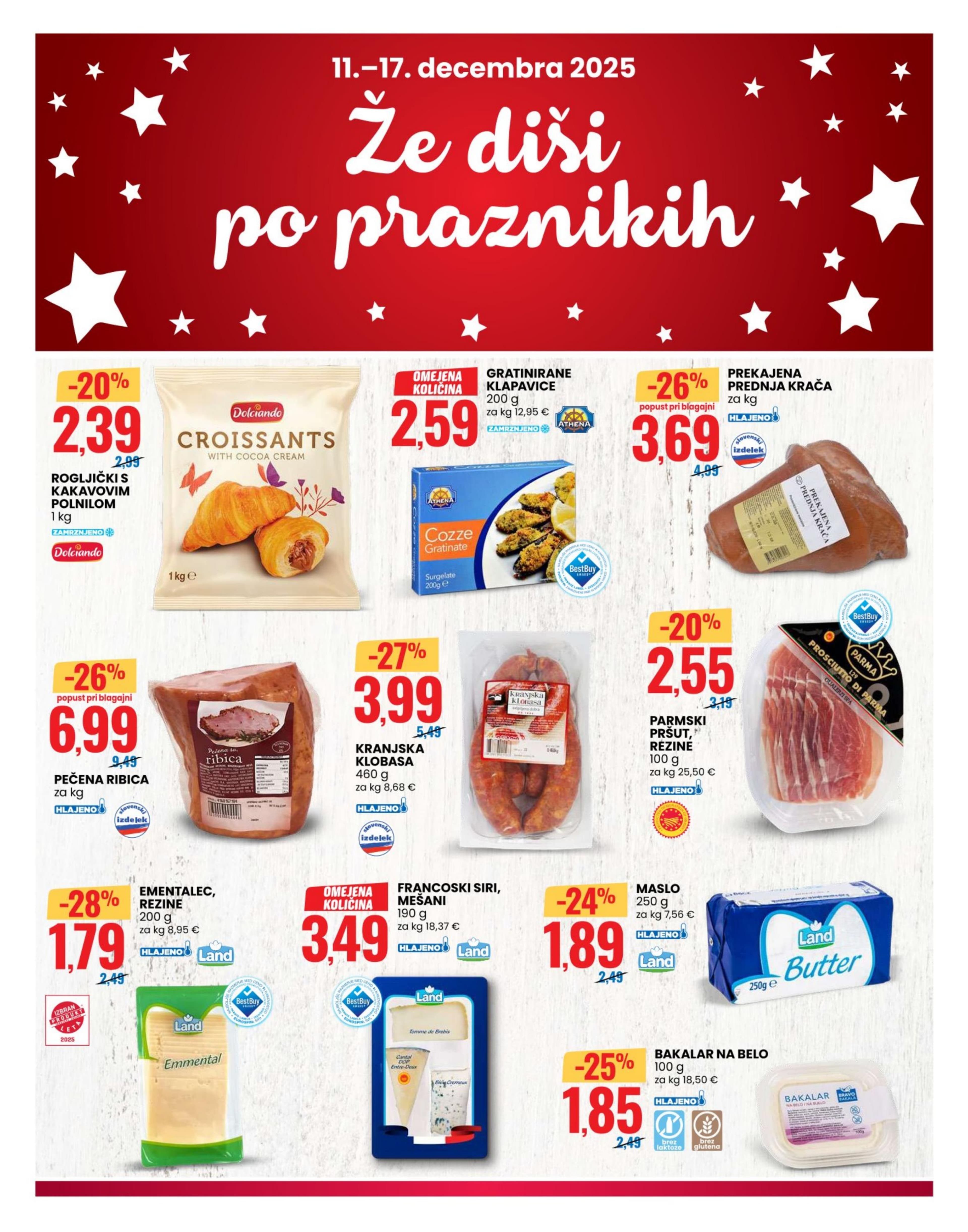 Stran 2. Eurospin kataloga - Akcije od 11.12. do 17.12.2025.