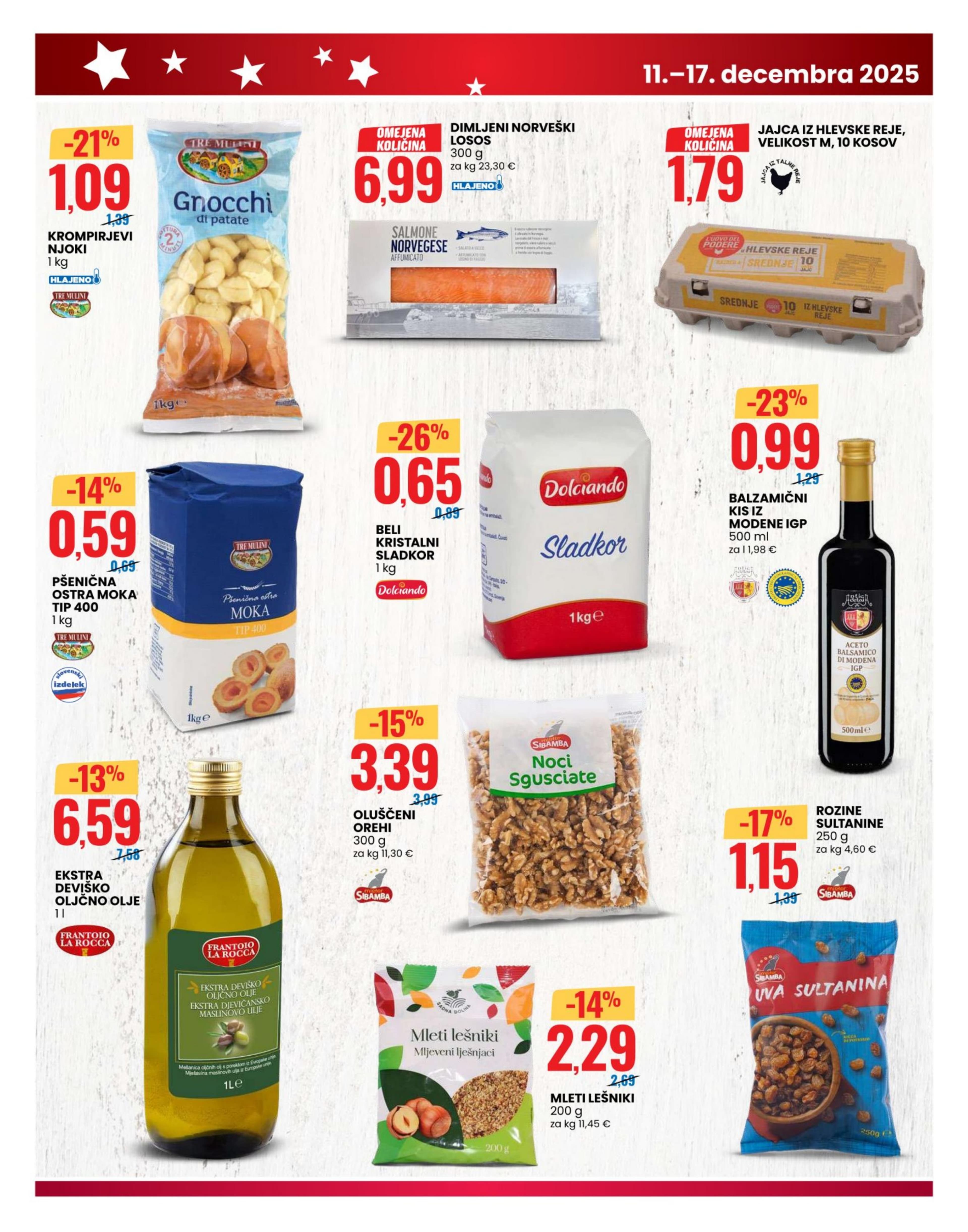 Stran 3. Eurospin kataloga - Akcije od 11.12. do 17.12.2025.