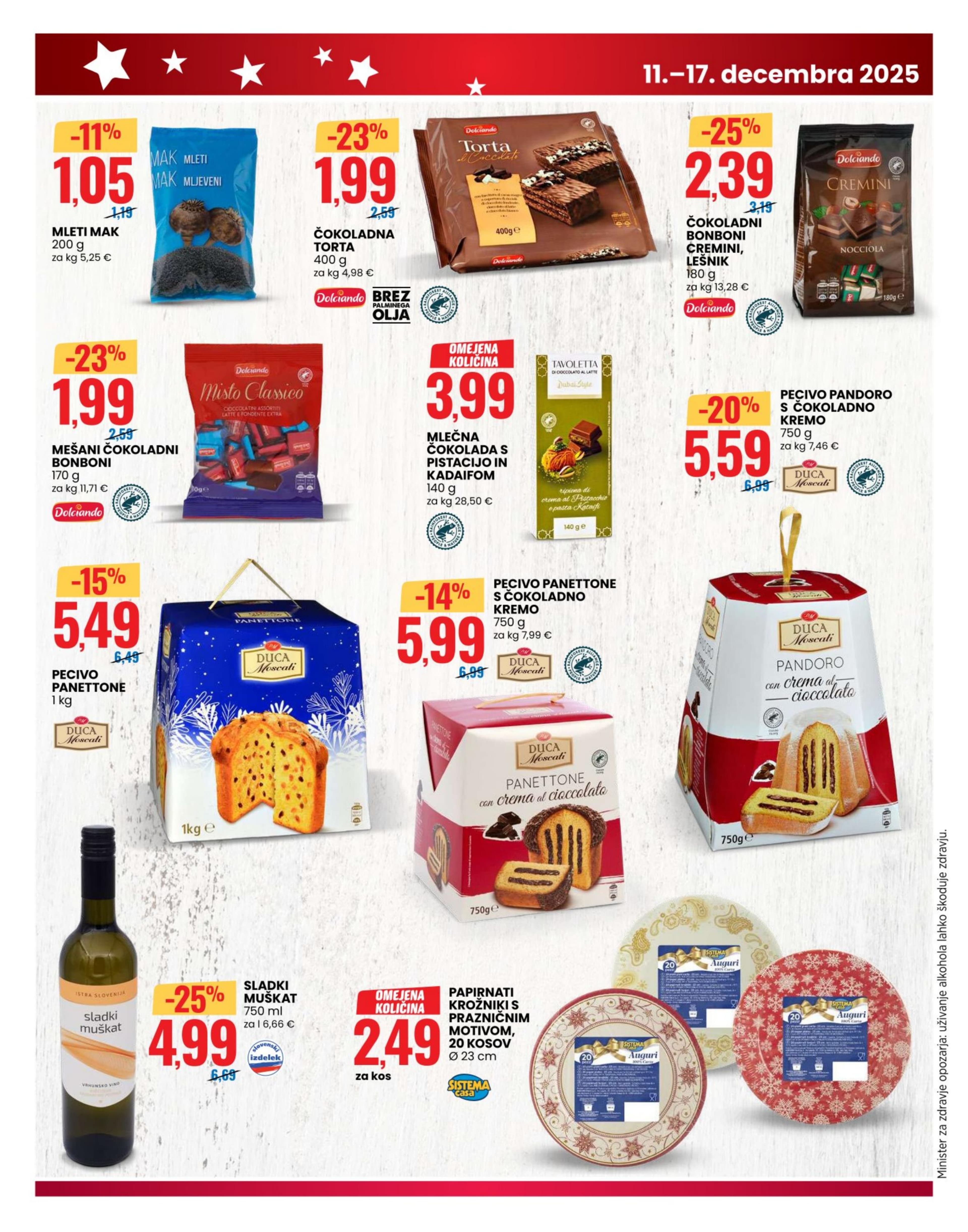 Stran 4. Eurospin kataloga - Akcije od 11.12. do 17.12.2025.