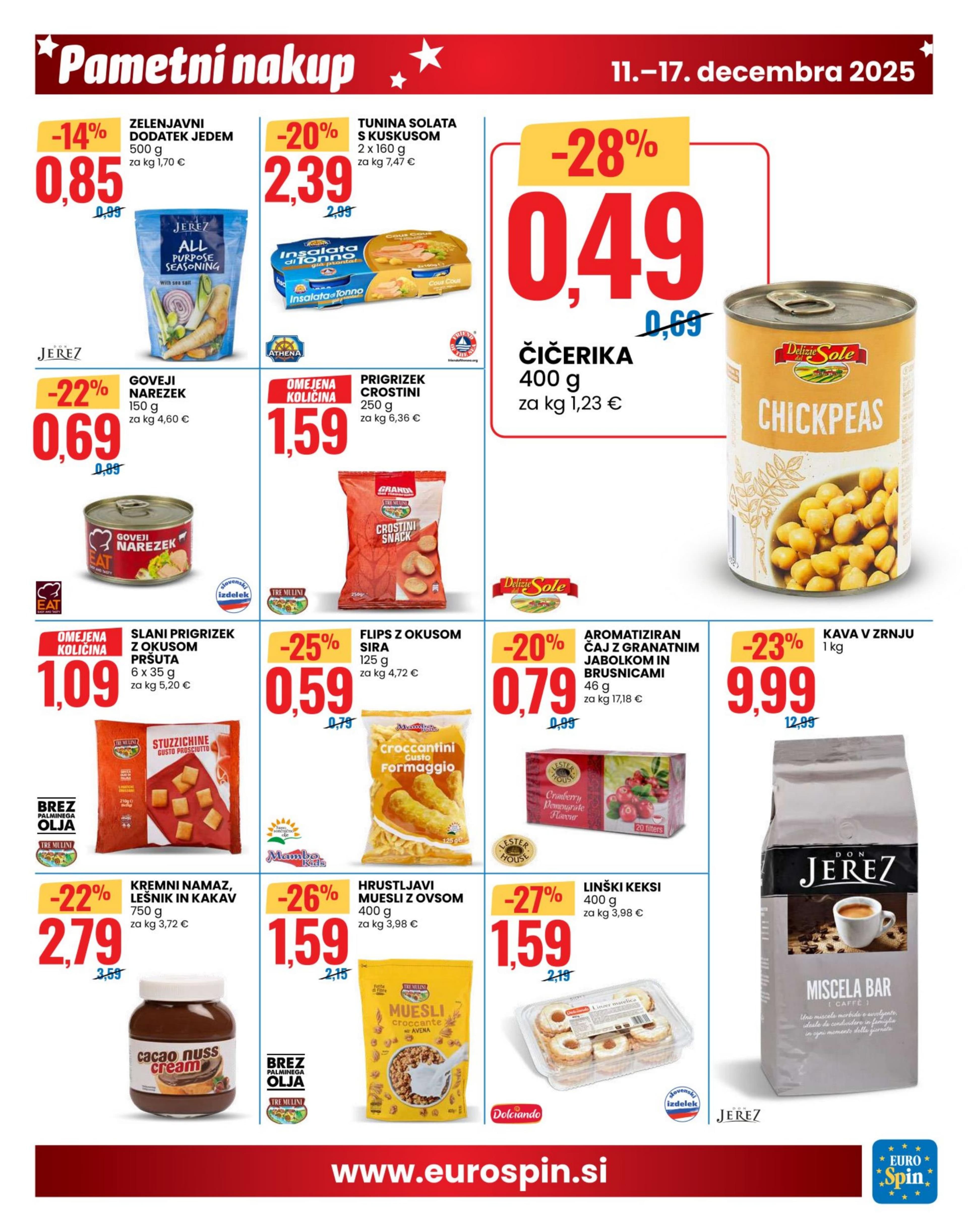 Stran 7. Eurospin kataloga - Akcije od 11.12. do 17.12.2025.