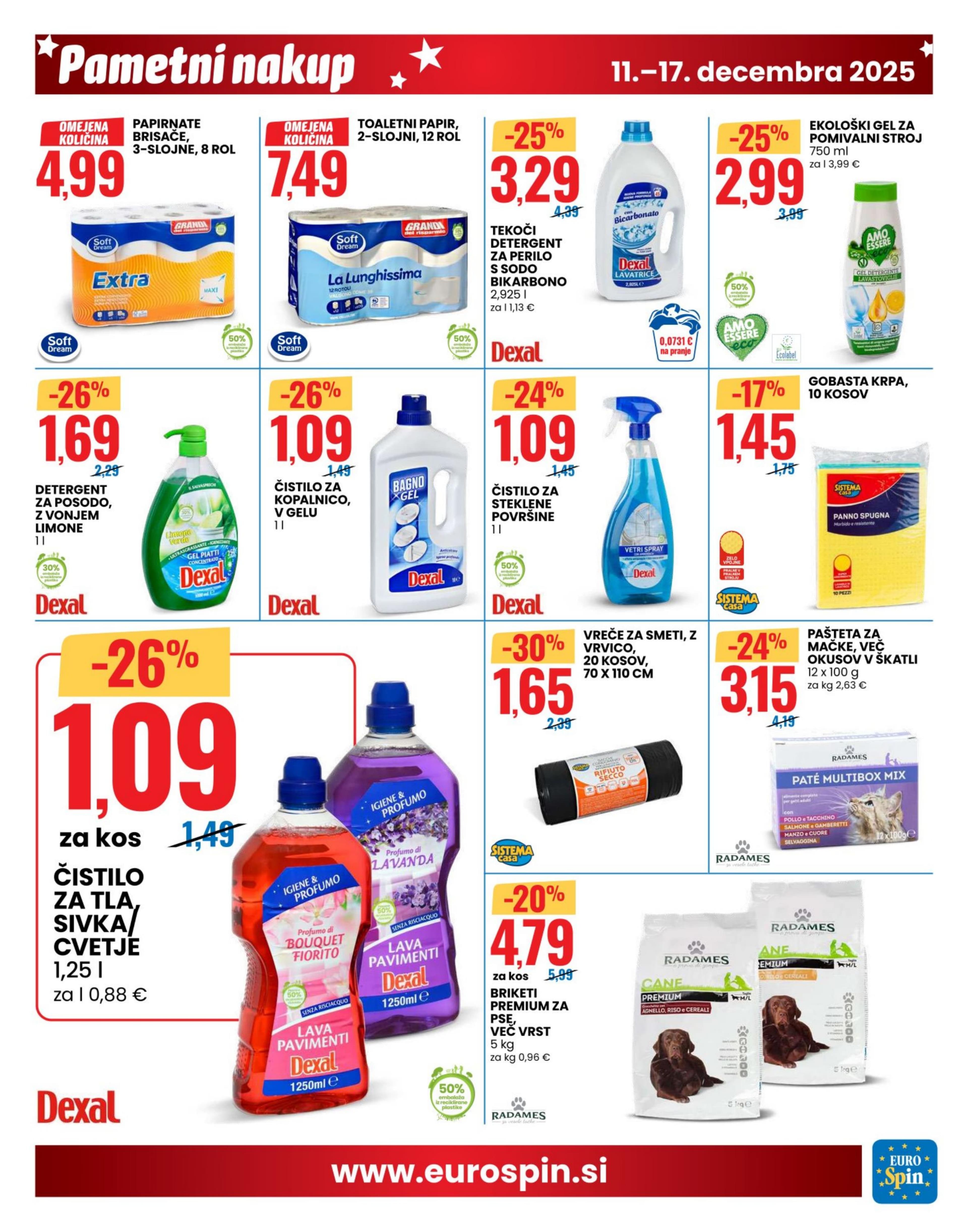 Stran 9. Eurospin kataloga - Akcije od 11.12. do 17.12.2025.