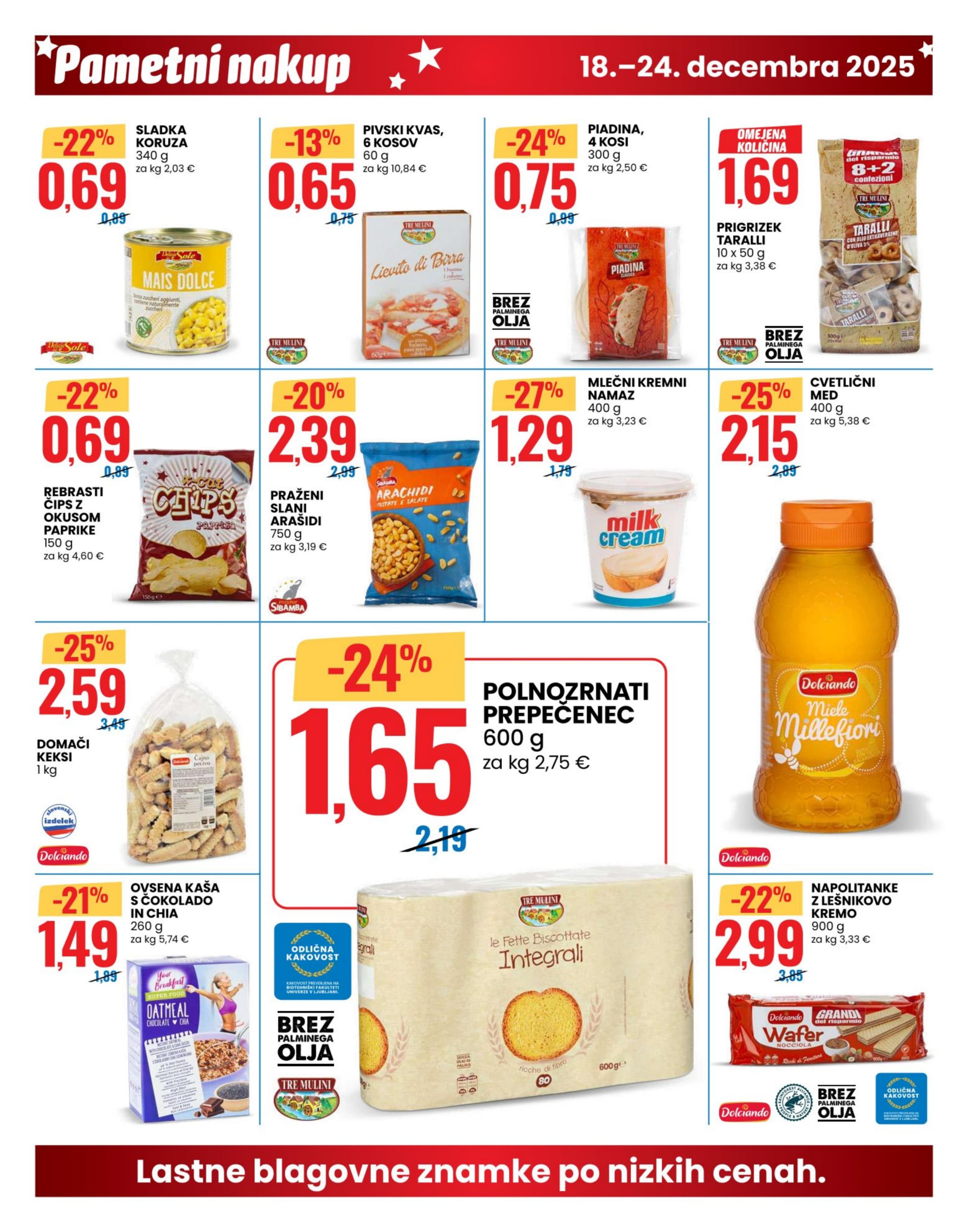 Stran 14. Eurospin kataloga - Akcije od 18.12. do 24.12.2025.