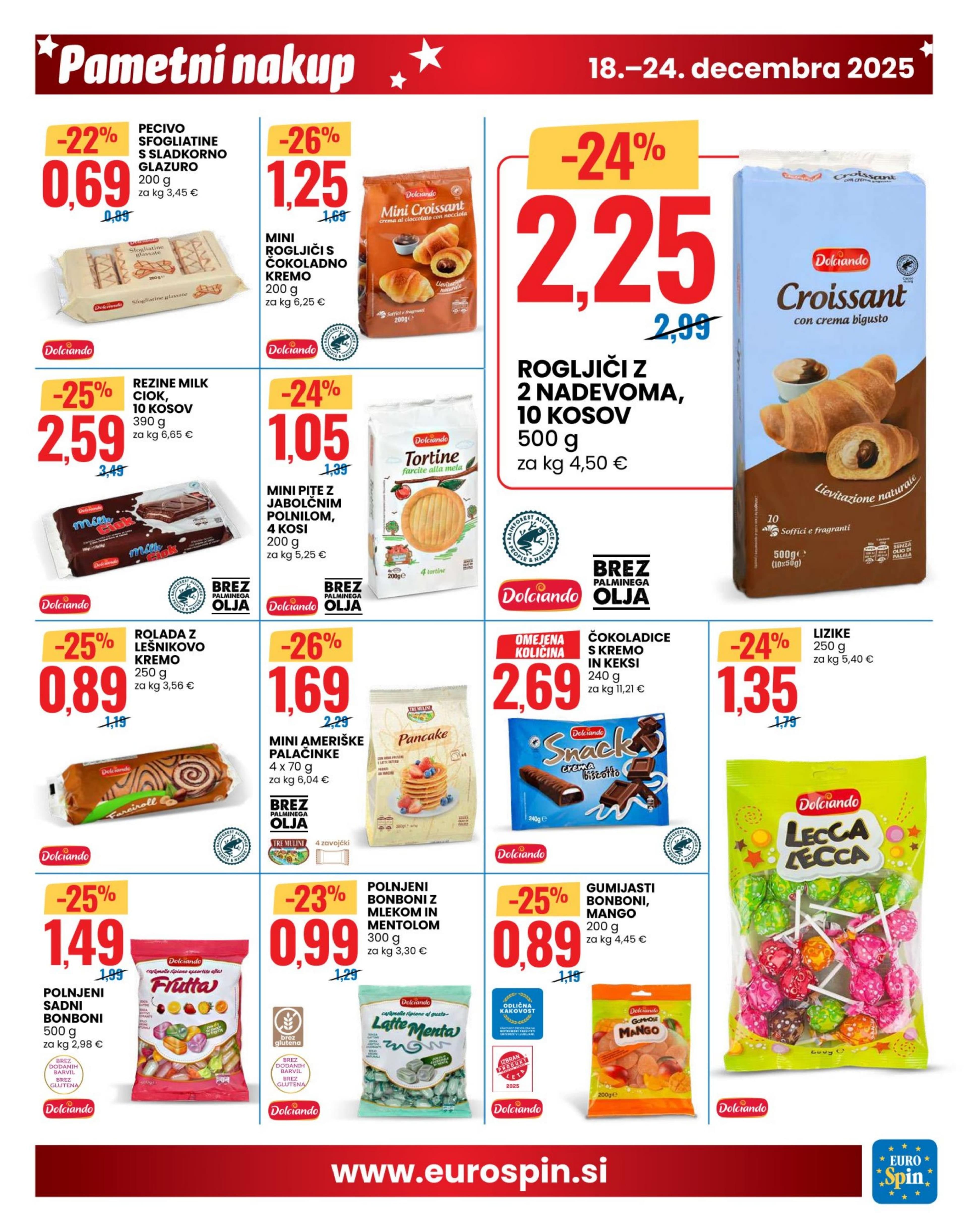 Stran 15. Eurospin kataloga - Akcije od 18.12. do 24.12.2025.