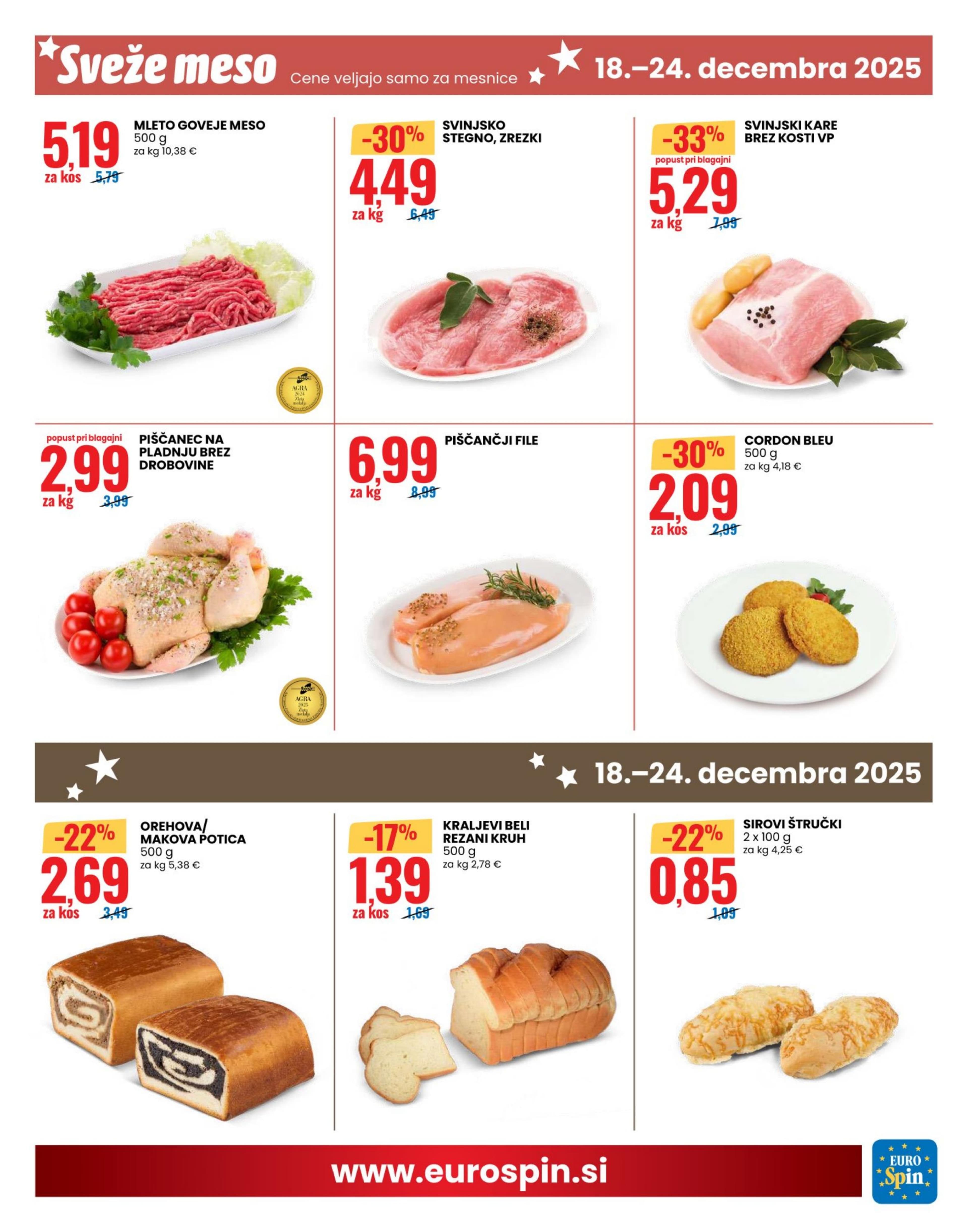 Stran 9. Eurospin kataloga - Akcije od 18.12. do 24.12.2025.