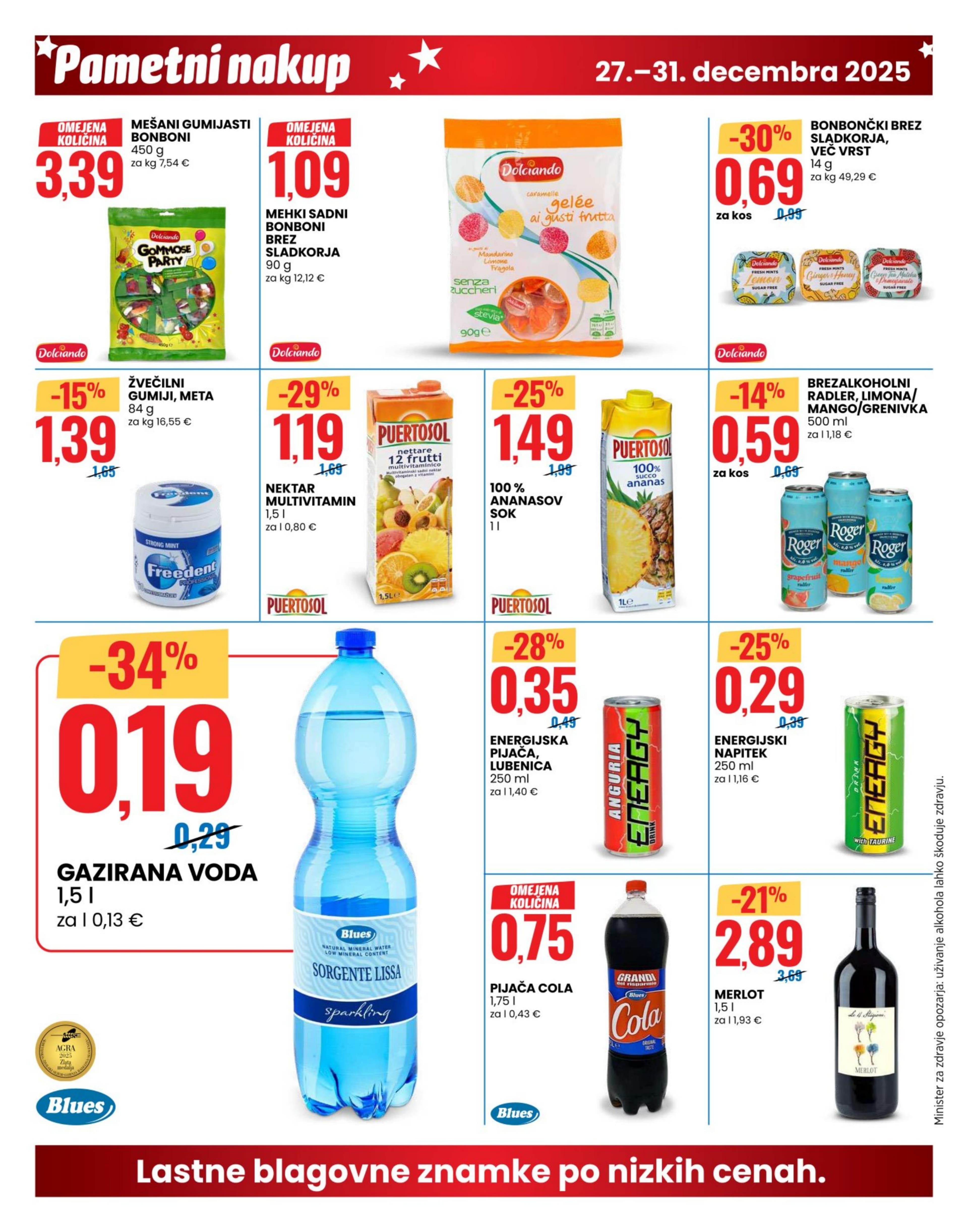 Stran 10. Eurospin kataloga - Akcije od 27.12. do 31.12.2025.