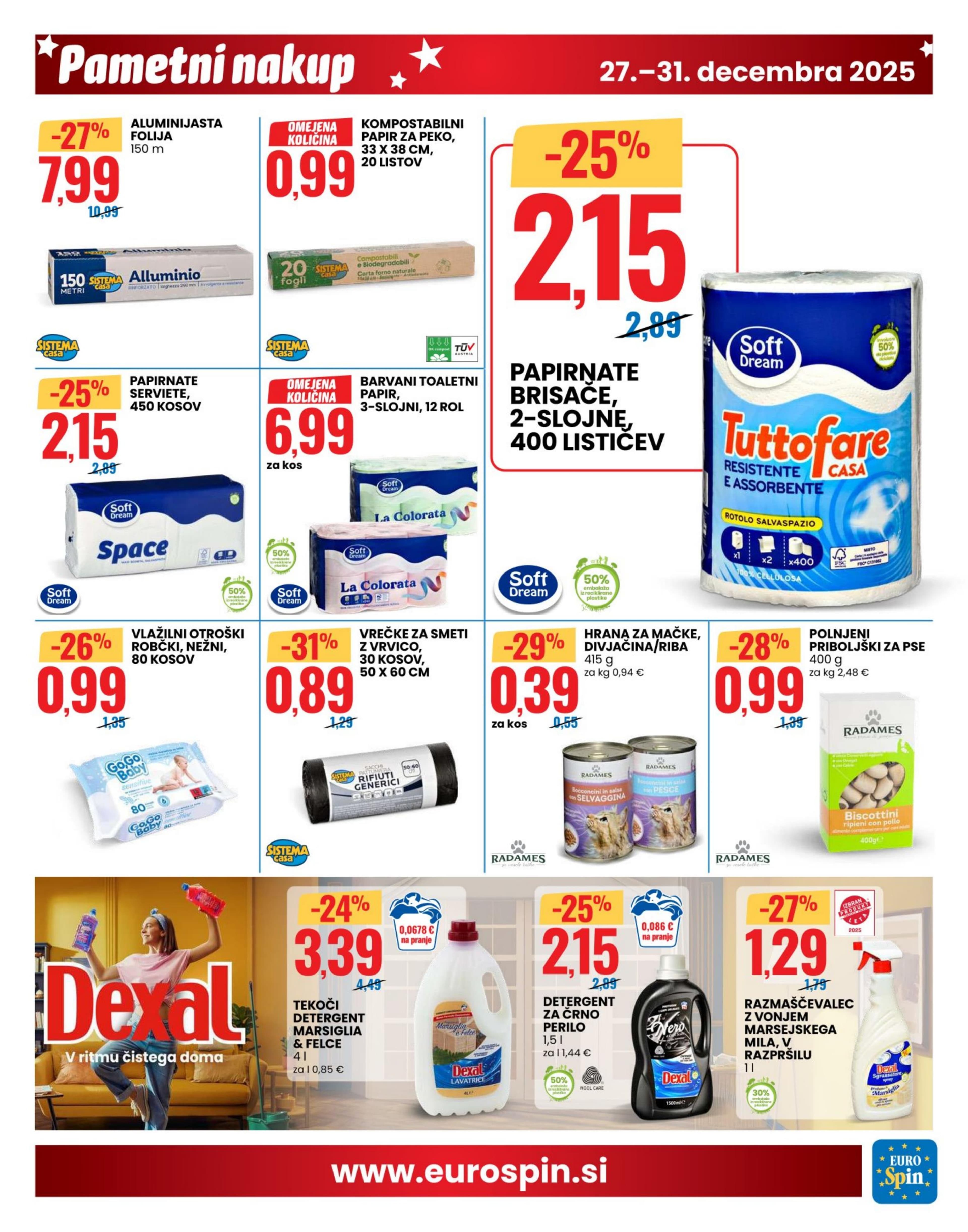 Stran 11. Eurospin kataloga - Akcije od 27.12. do 31.12.2025.