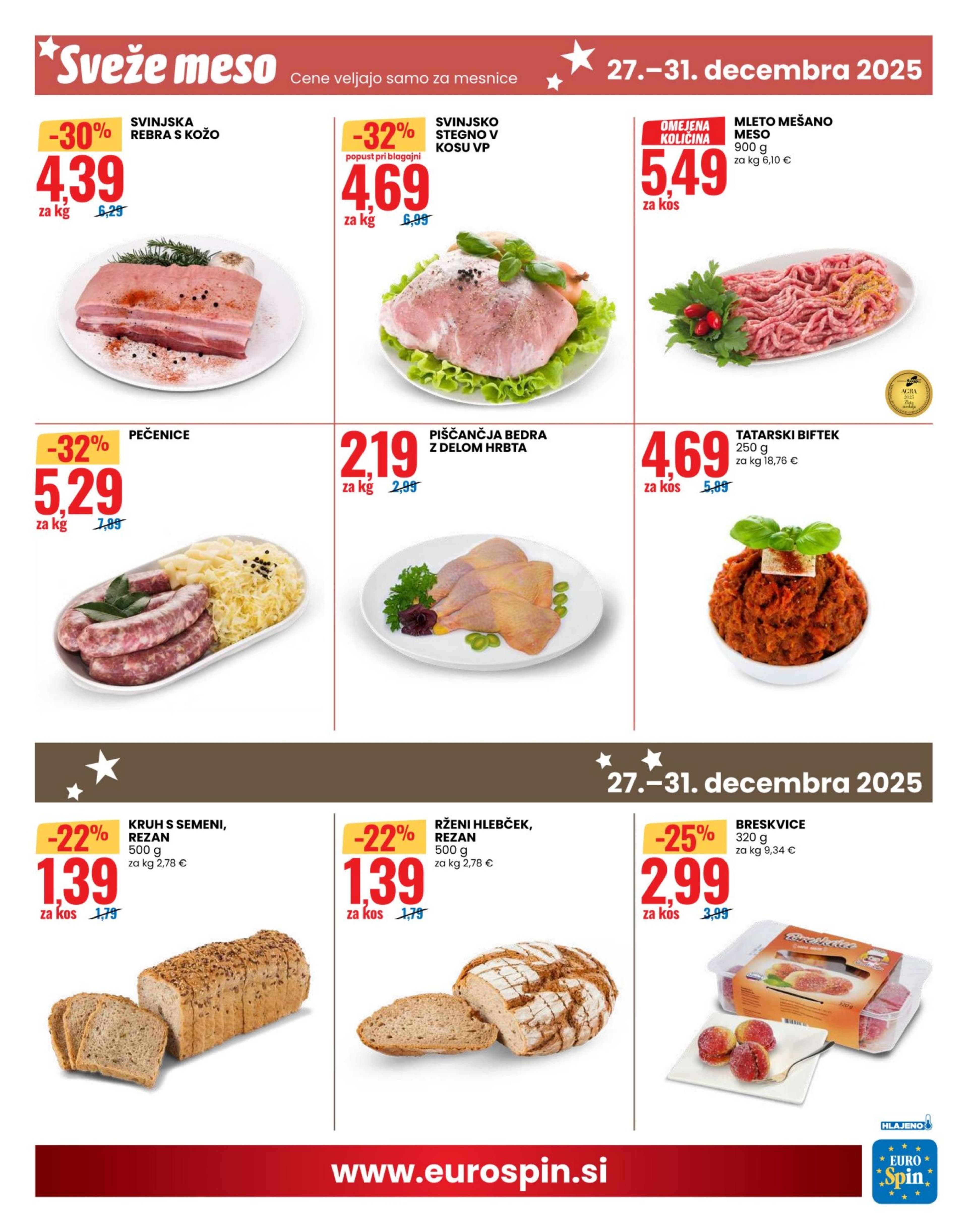 Stran 13. Eurospin kataloga - Akcije od 27.12. do 31.12.2025.