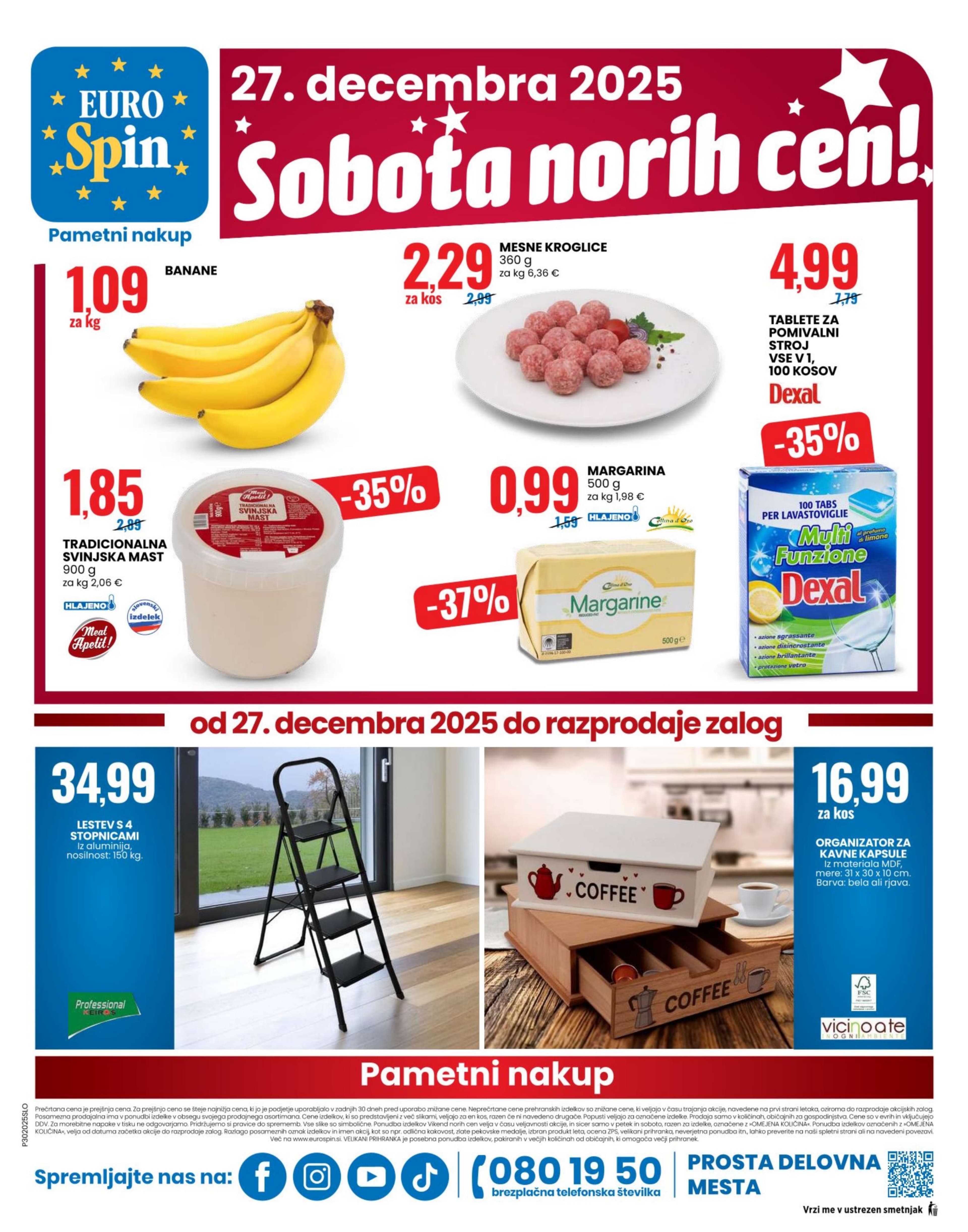 Stran 16. Eurospin kataloga - Akcije od 27.12. do 31.12.2025.