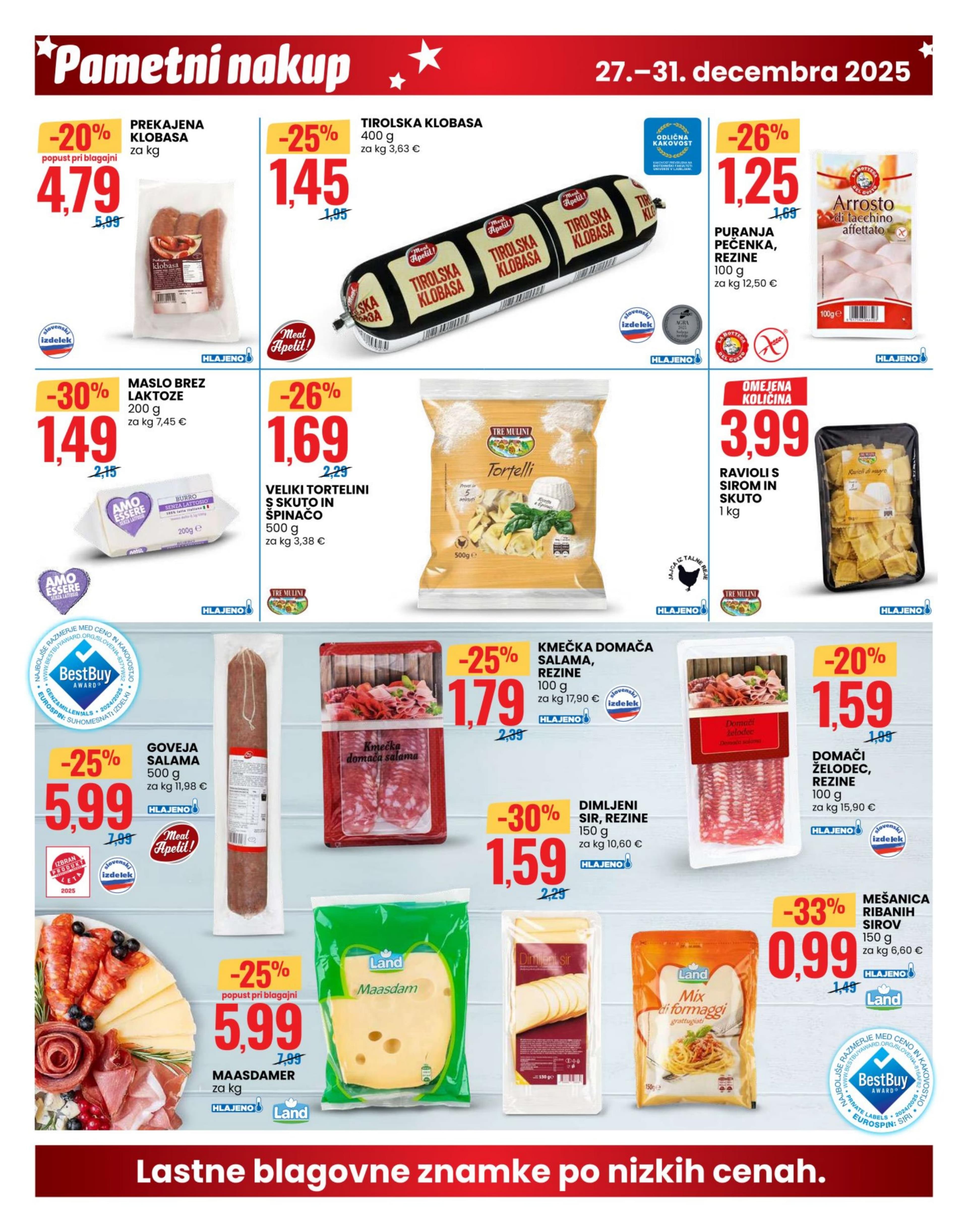Stran 6. Eurospin kataloga - Akcije od 27.12. do 31.12.2025.