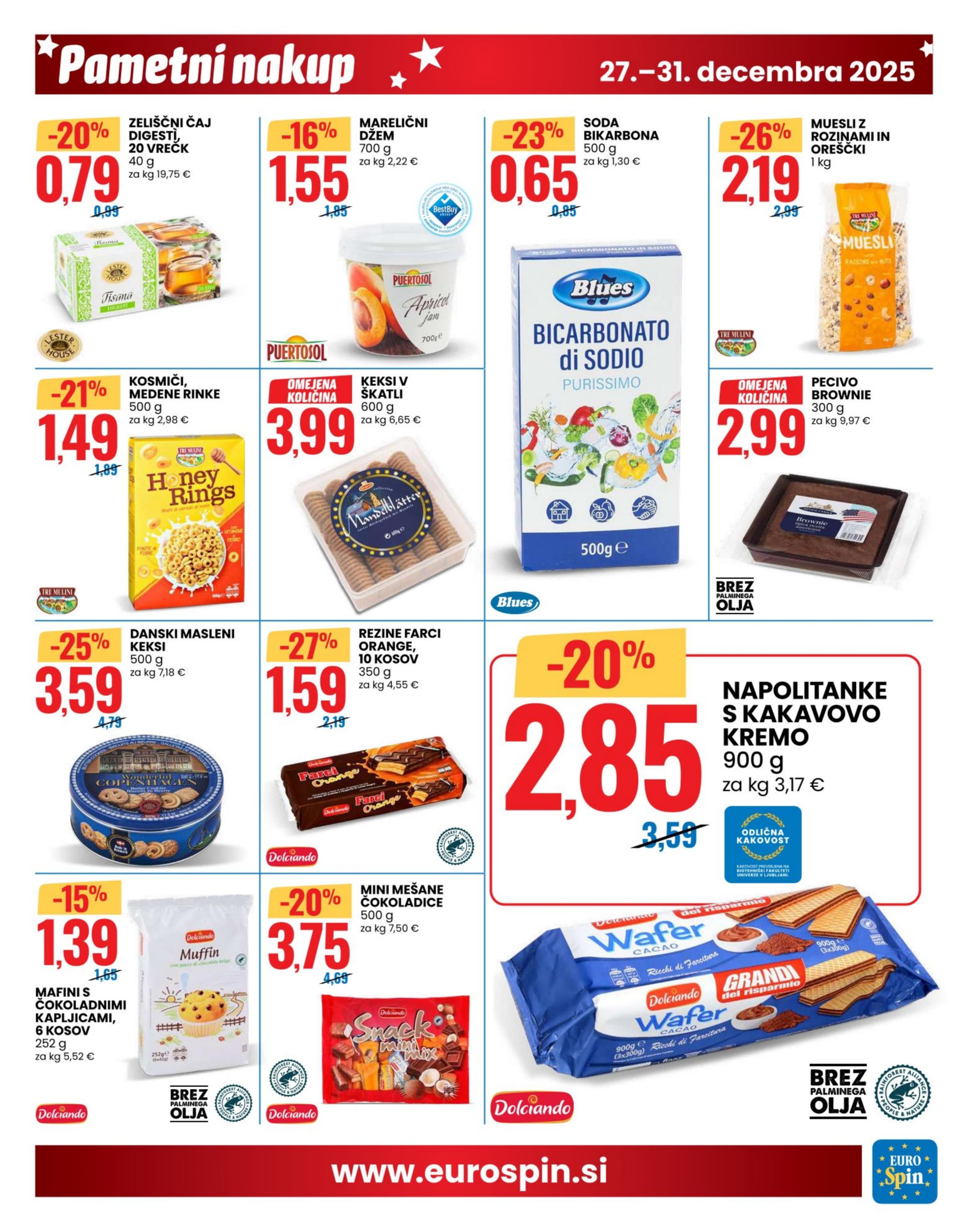 Stran 9. Eurospin kataloga - Akcije od 27.12. do 31.12.2025.