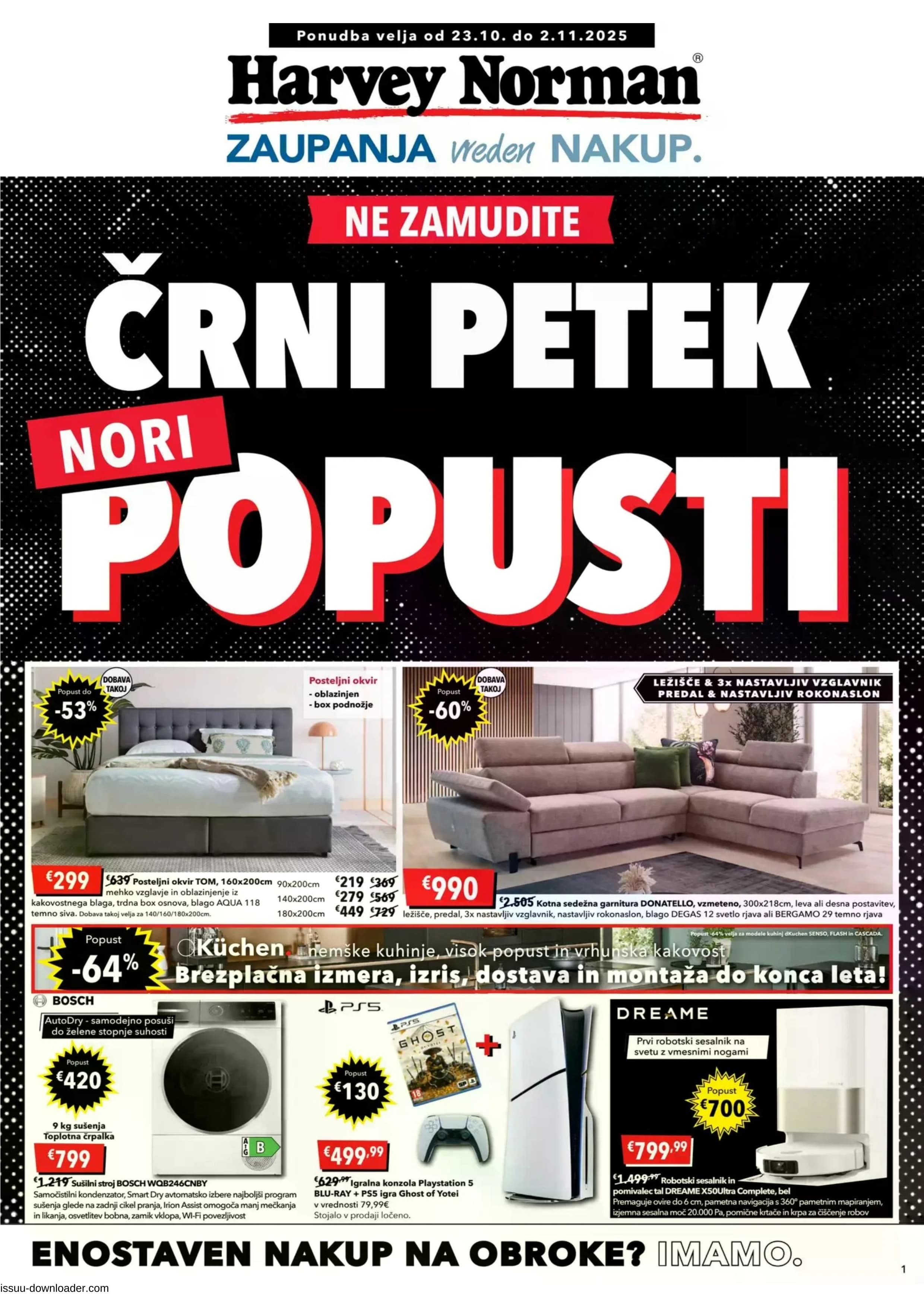 Stran 1. Harvey Norman kataloga - Akcije od 23.10. do 02.11.2025.