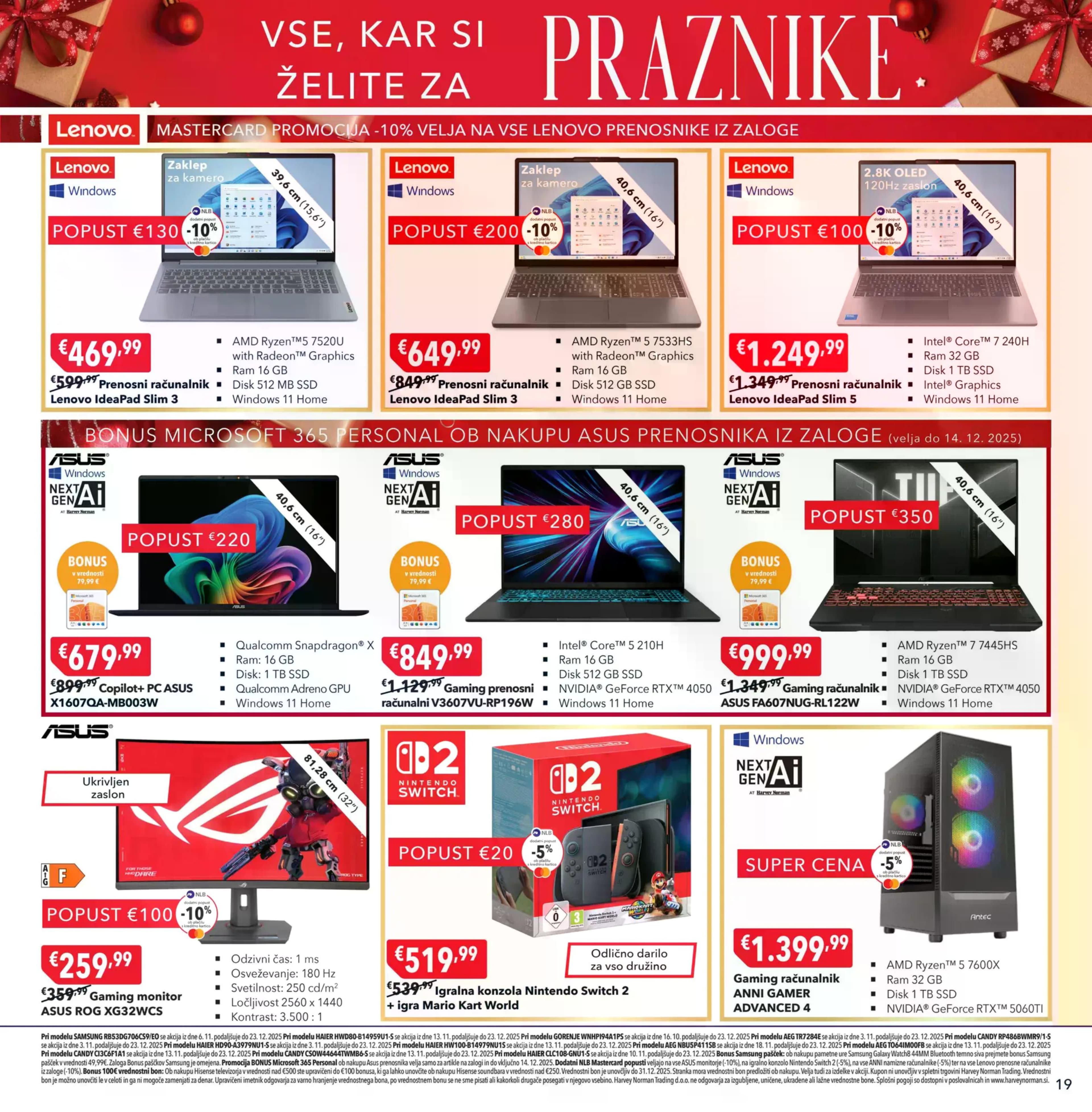 Stran 19. Harvey Norman kataloga - Akcije od 08.12. do 23.12.2025.