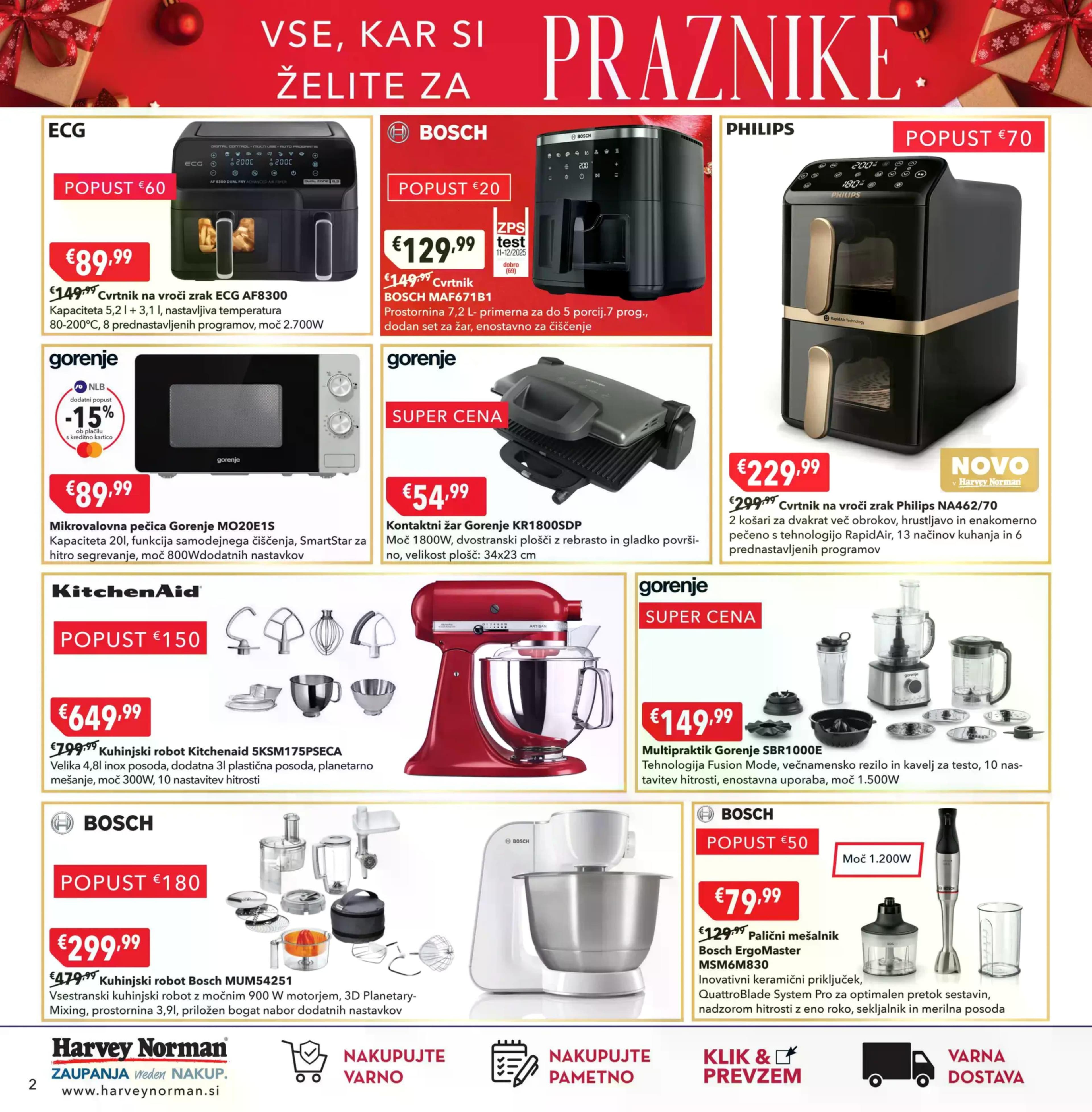 Stran 2. Harvey Norman kataloga - Akcije od 08.12. do 23.12.2025.