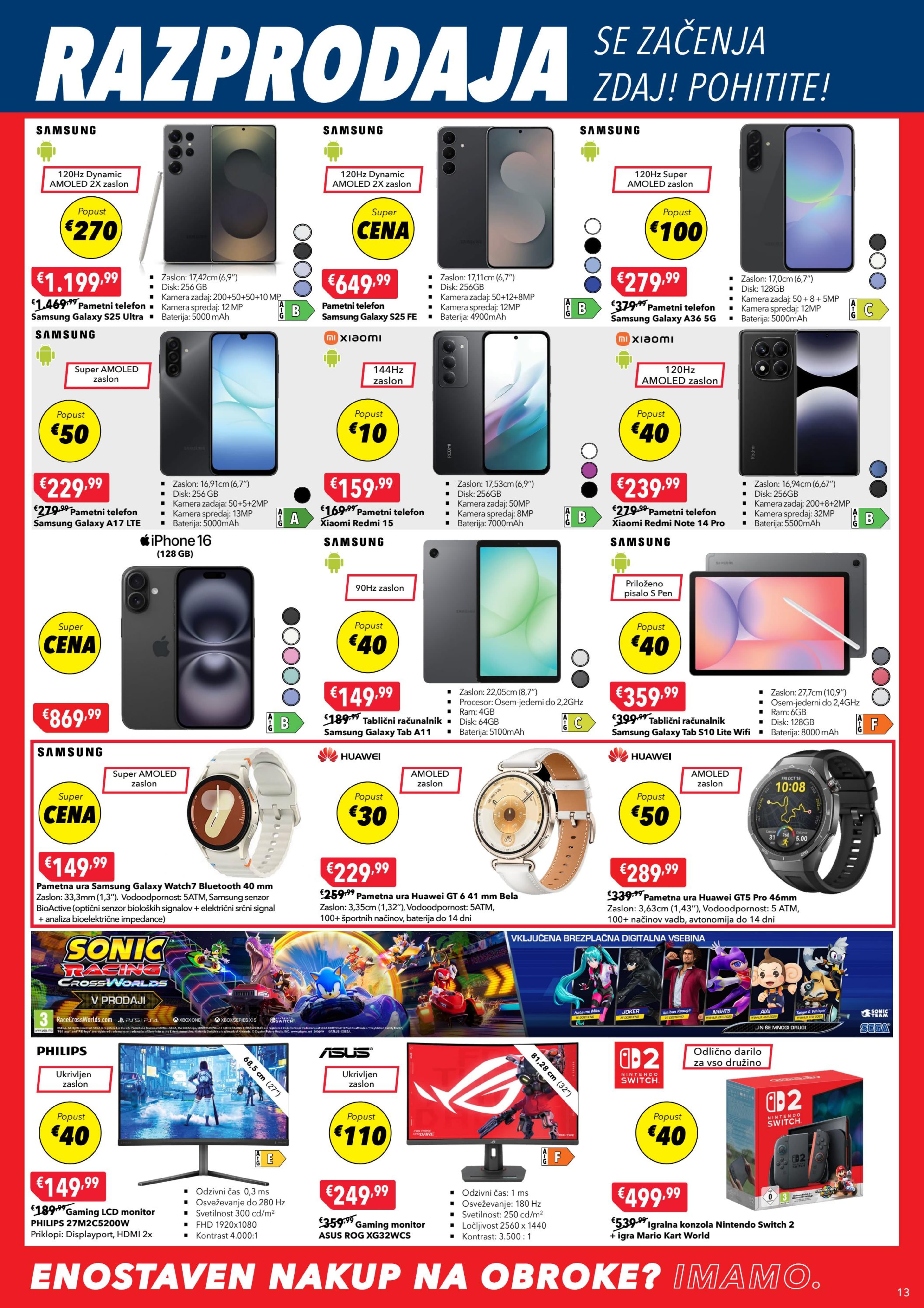 Stran 13. Harvey Norman kataloga - Akcije od 22.12. do 04.01.2026.