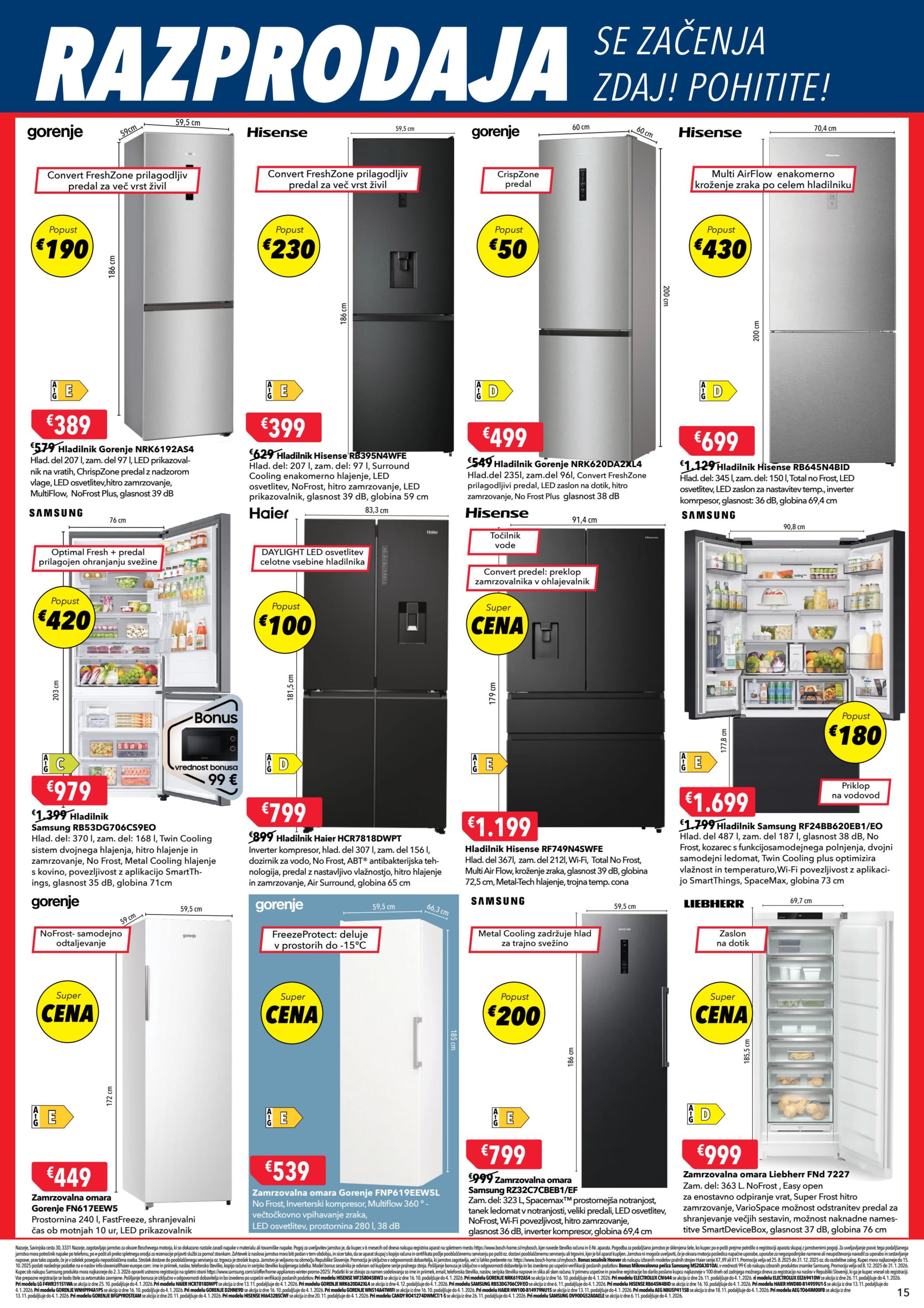 Stran 15. Harvey Norman kataloga - Akcije od 22.12. do 04.01.2026.