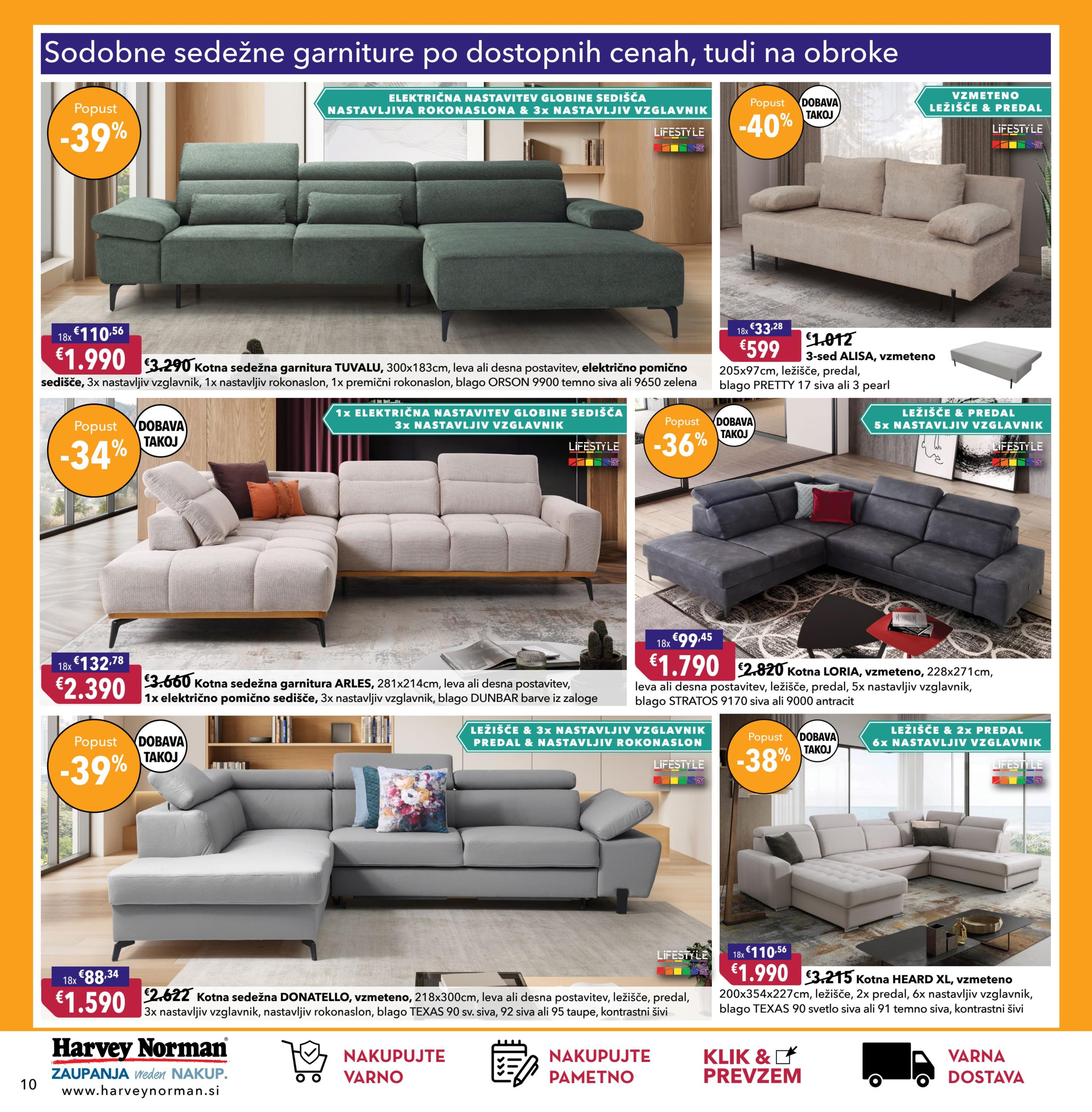 Stran 10. Harvey Norman kataloga - Nakupujte ugodno in kakovostno!